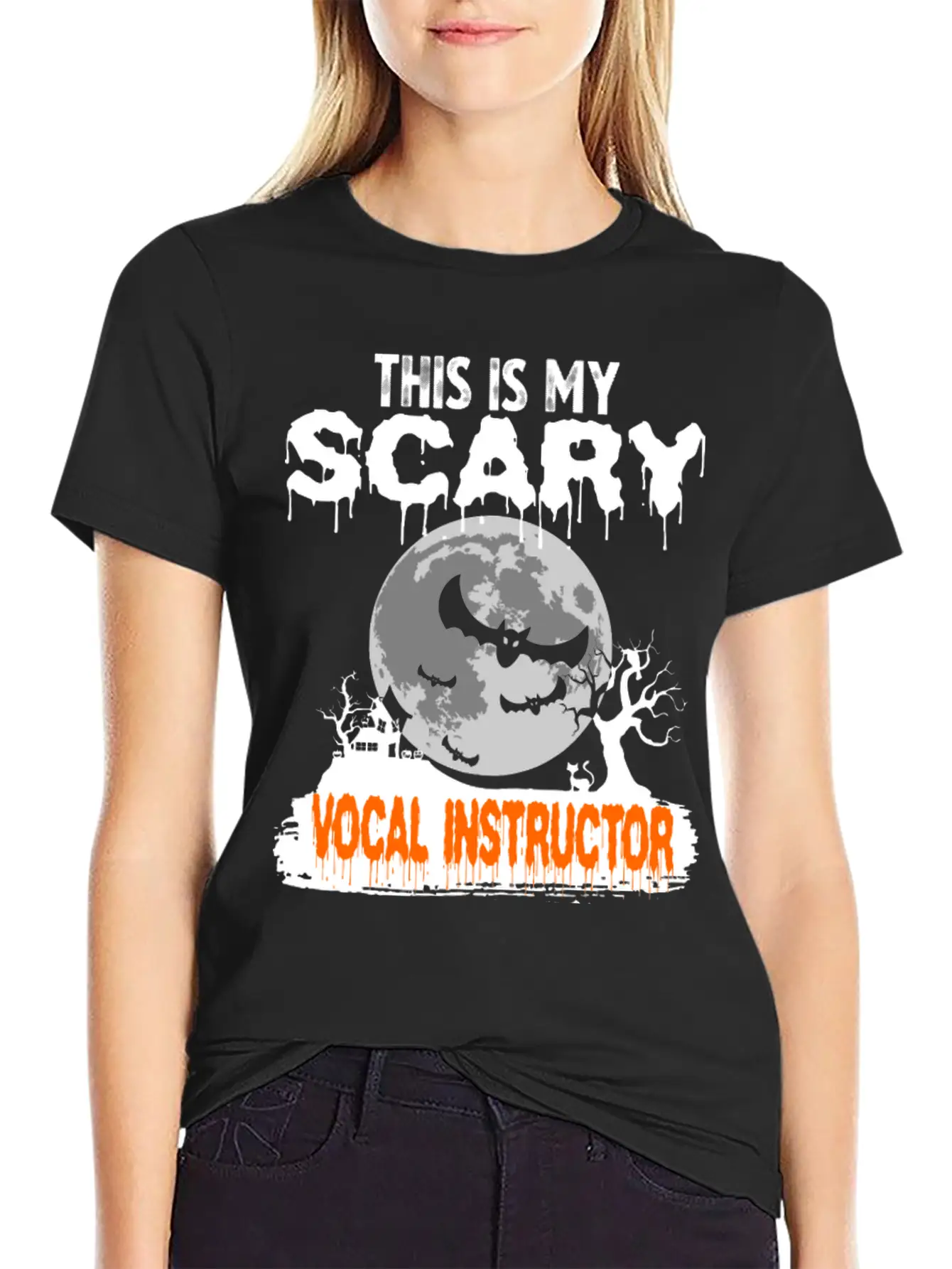 This Is My Scary Vocal Instructor Costume Relaxed Everyday Tee – Lightweight And Durable Cotton
