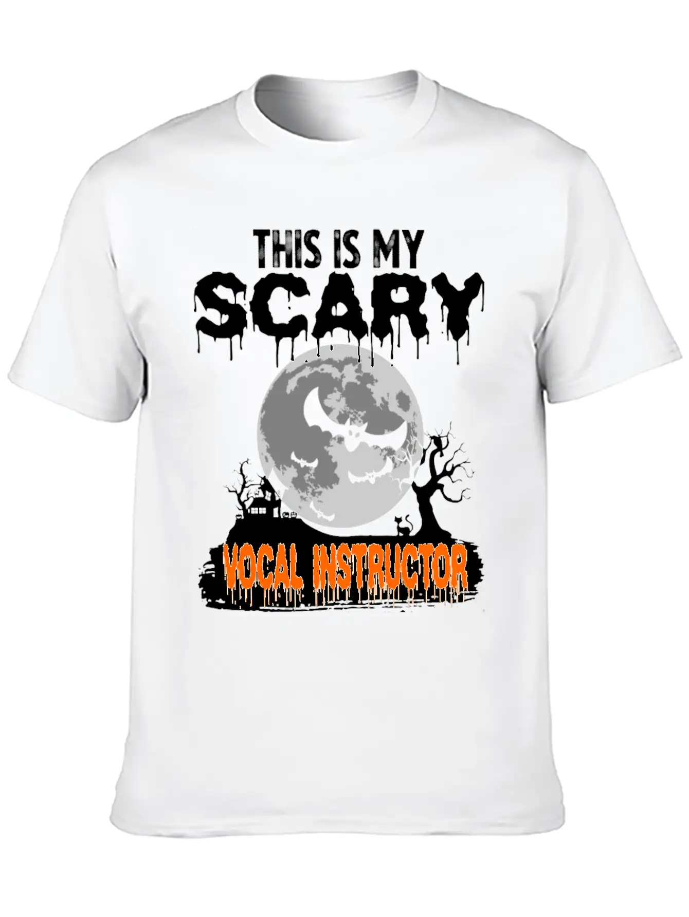 This Is My Scary Vocal Instructor Costume Relaxed Everyday Tee – Lightweight And Durable Cotton