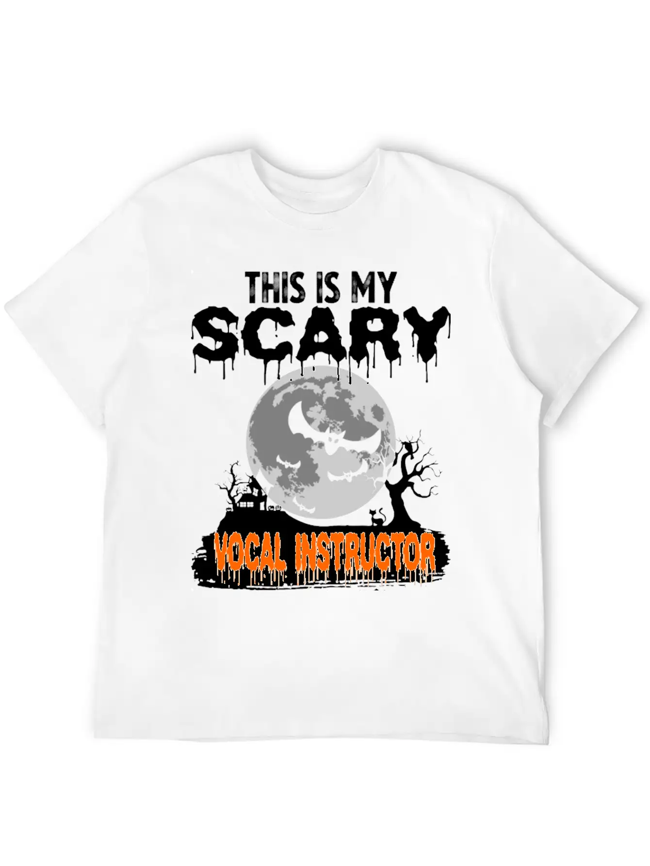 This Is My Scary Vocal Instructor Costume Relaxed Everyday Tee – Lightweight And Durable Cotton