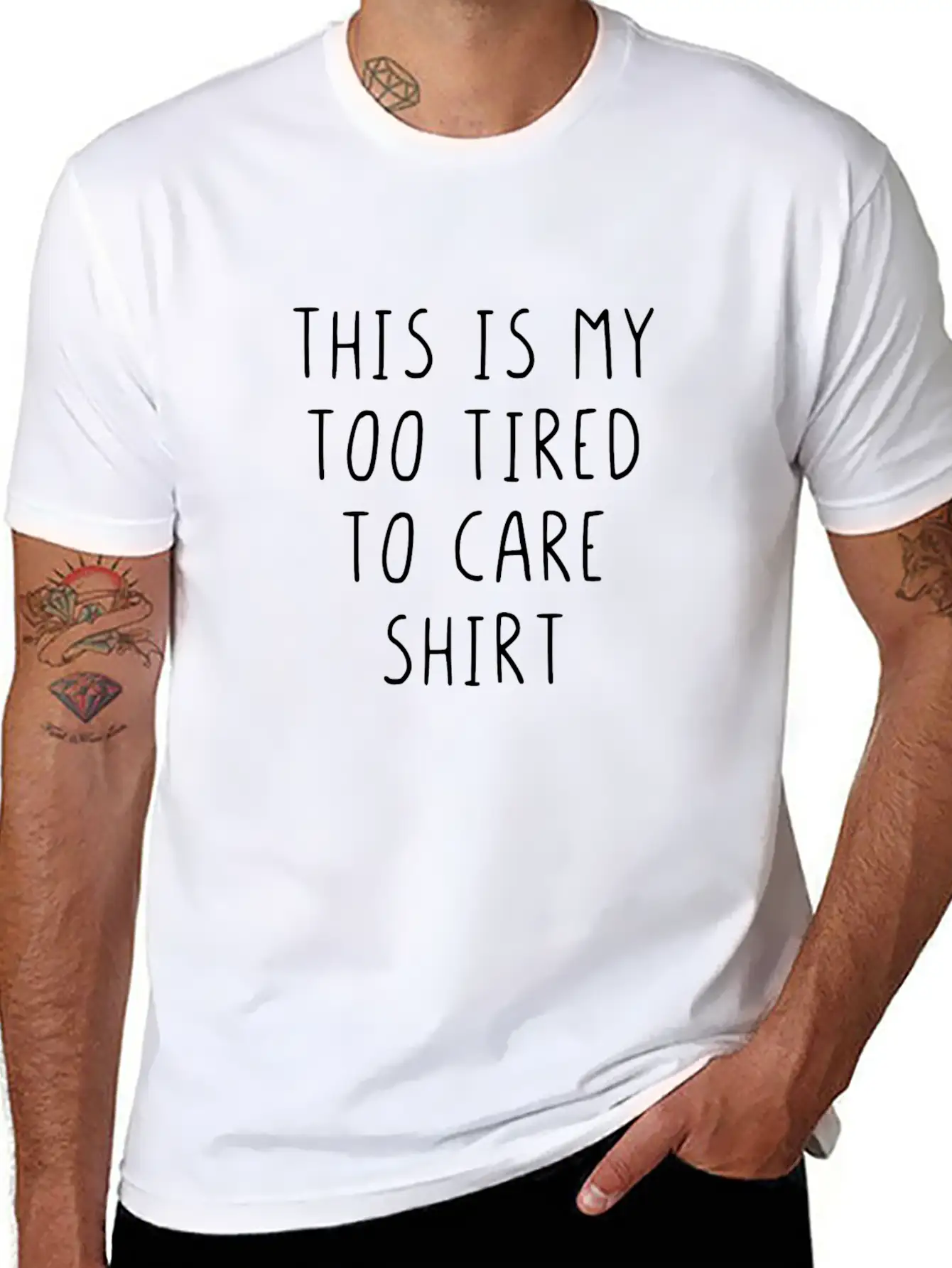 This Is My Too Tired To Care Shirt Essential Cotton Tee For Daily Outfits – Unisex Style