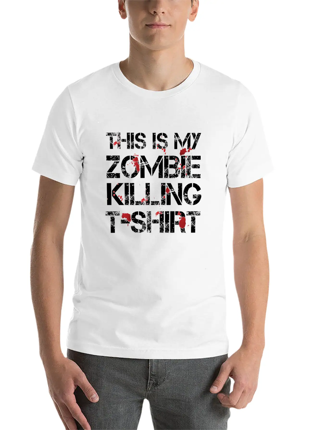 This Is My Zombie Killing Shirt Shirt Basic Graphic T-Shirt – Daily Comfort In Soft Cotton
