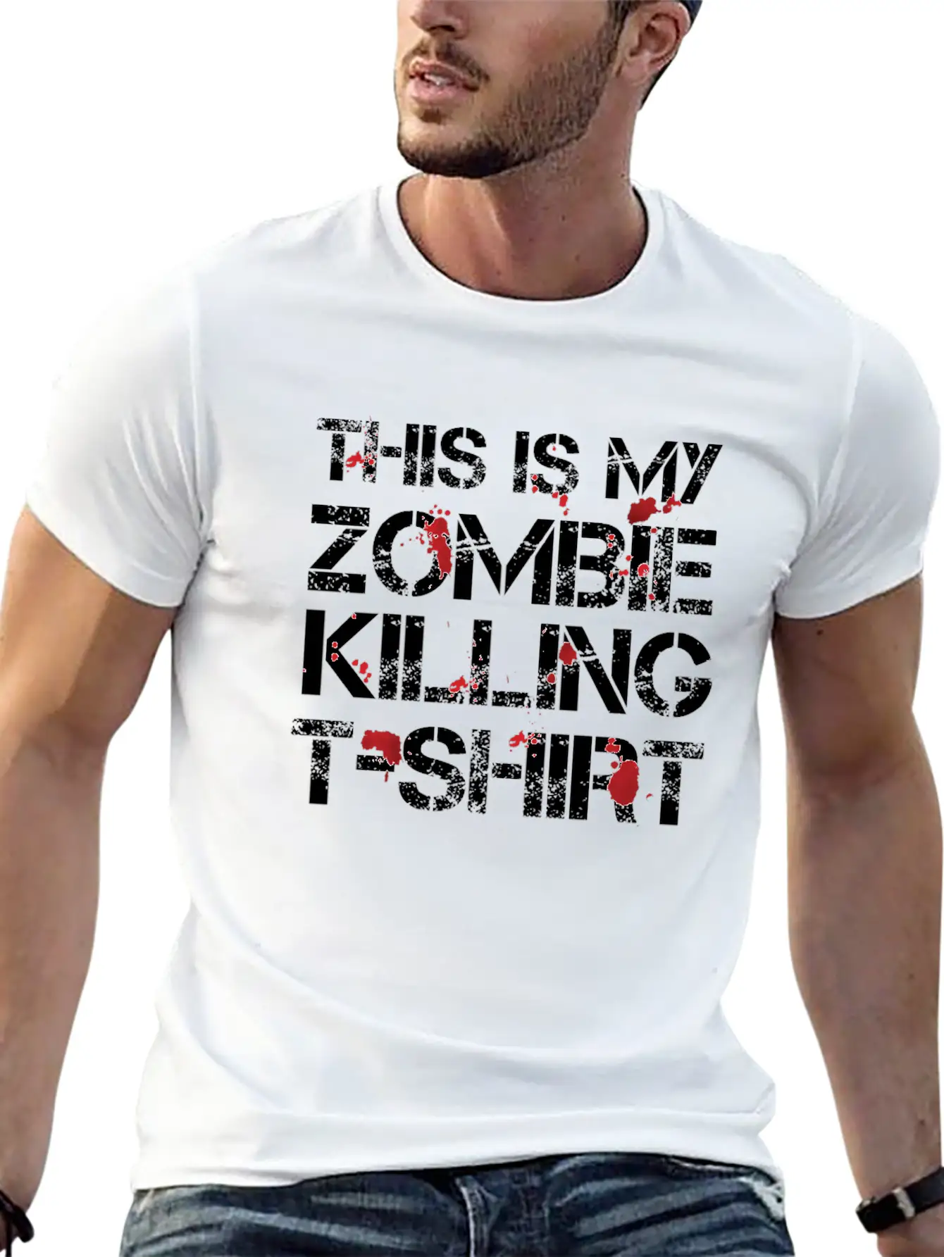 This Is My Zombie Killing Shirt Shirt Basic Graphic T-Shirt – Daily Comfort In Soft Cotton