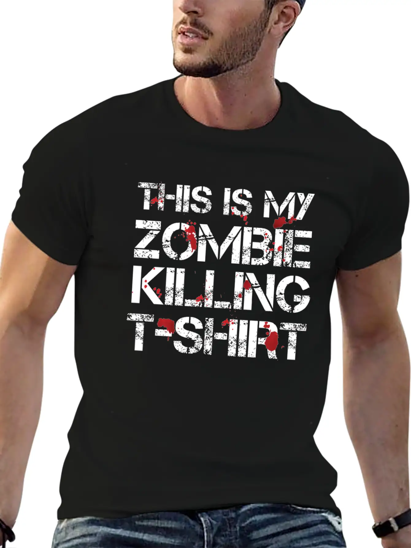 This Is My Zombie Killing Shirt Shirt Basic Graphic T-Shirt – Daily Comfort In Soft Cotton