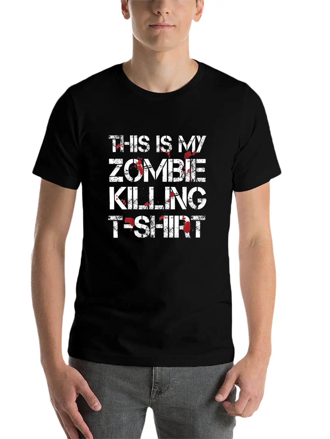 This Is My Zombie Killing Shirt Shirt Basic Graphic T-Shirt – Daily Comfort In Soft Cotton