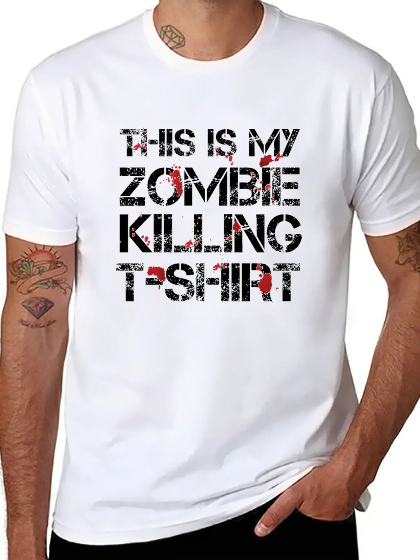 This Is My Zombie Killing Shirt Shirt Basic Graphic T-Shirt – Daily Comfort In Soft Cotton