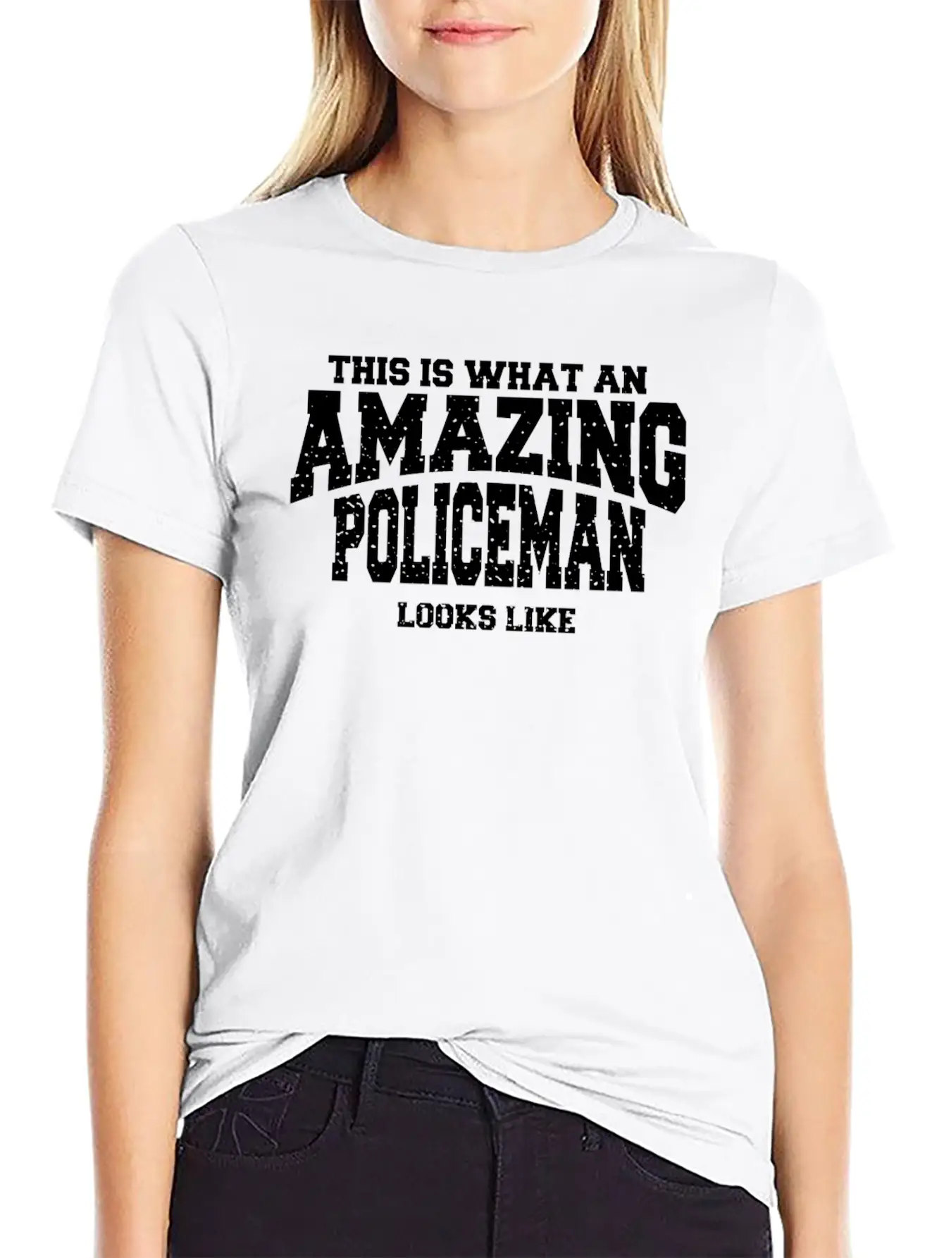 This Is What An Amazing Policeman Looks Like Lightweight Cotton T-Shirt – Daily Comfort Graphic Shirt