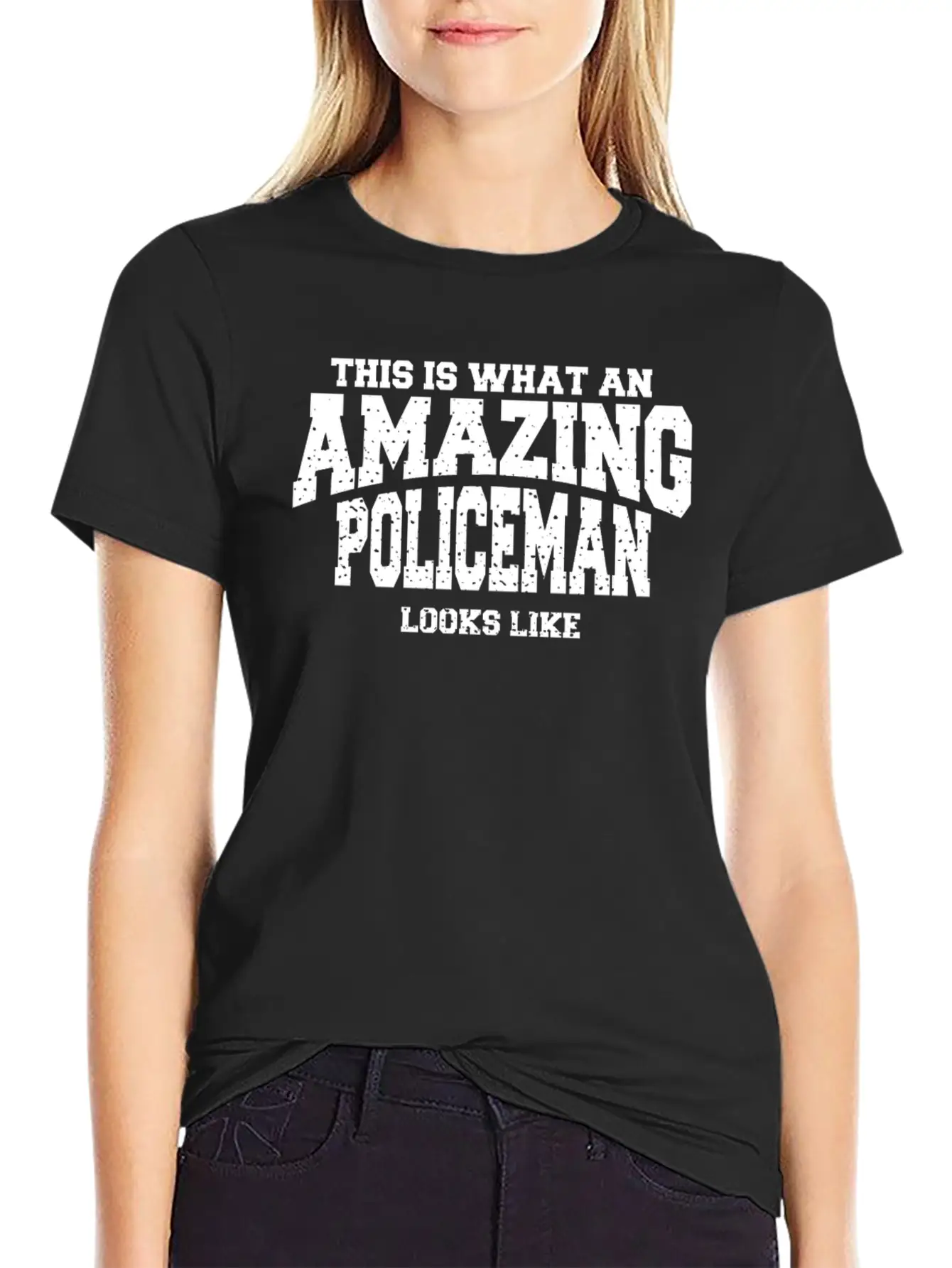 This Is What An Amazing Policeman Looks Like Lightweight Cotton T-Shirt – Daily Comfort Graphic Shirt