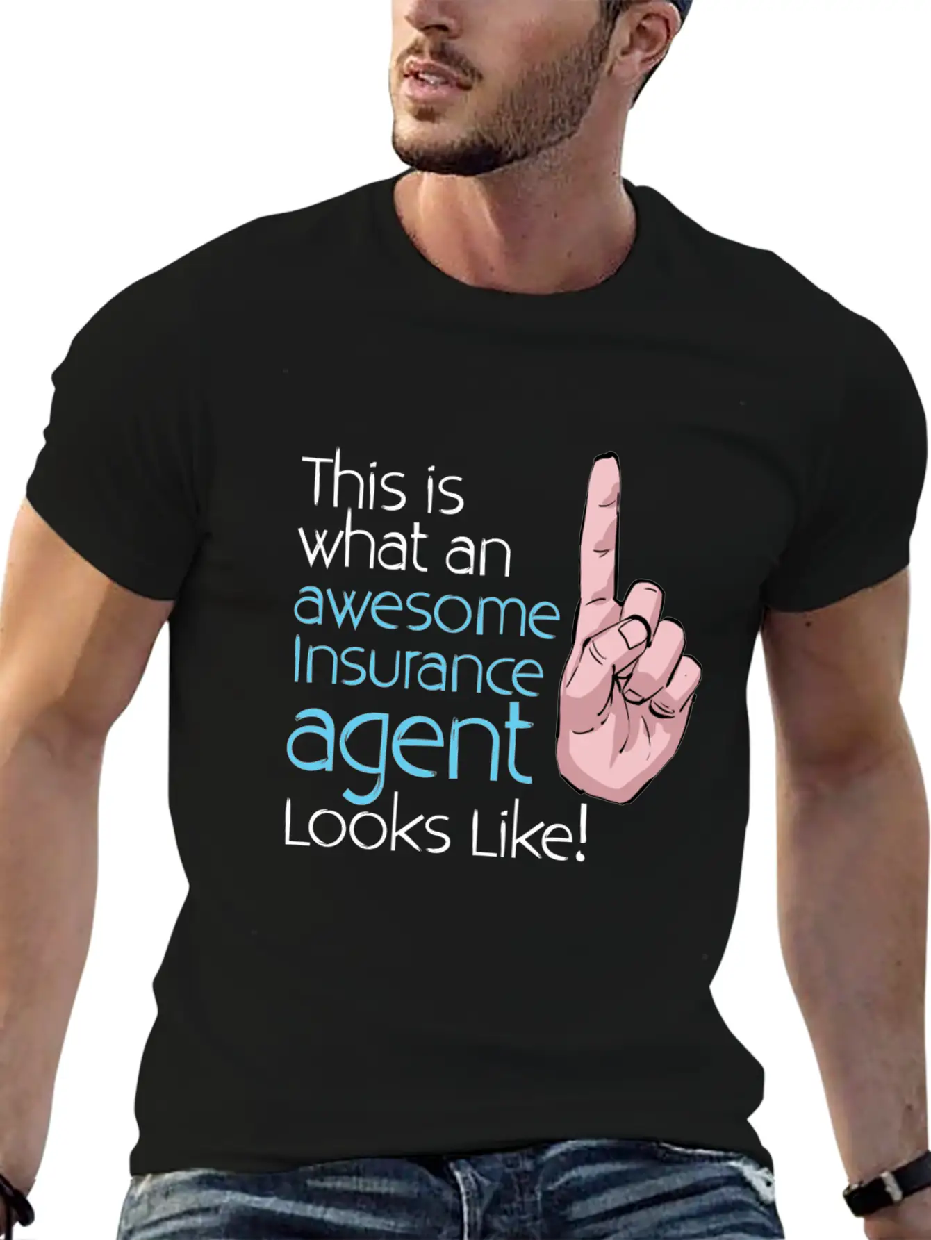 This Is What An Awesome Insurance Agent Looks Stylish Everyday T-Shirt – Unisex Basic Cotton Tee
