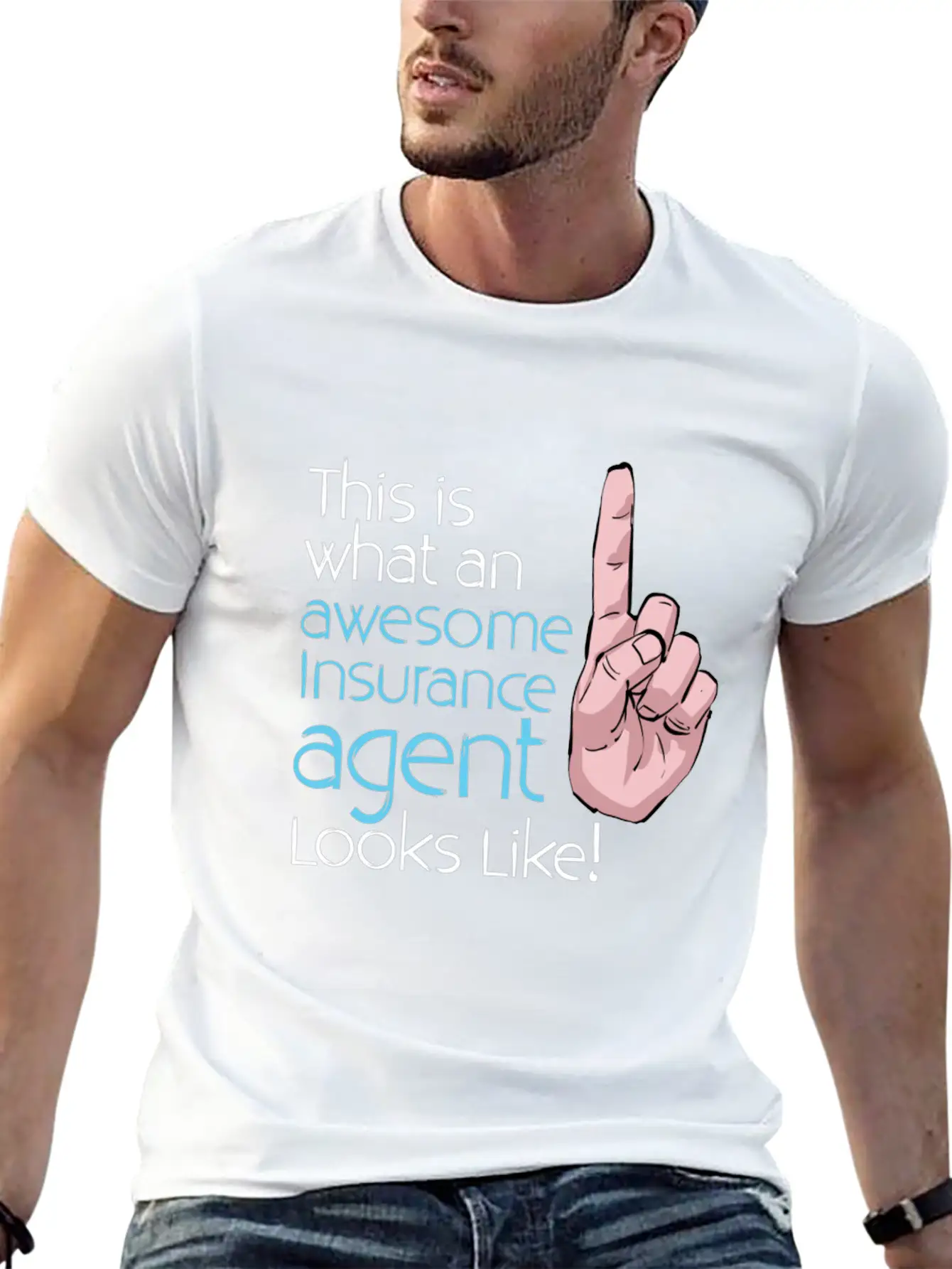 This Is What An Awesome Insurance Agent Looks Stylish Everyday T-Shirt – Unisex Basic Cotton Tee