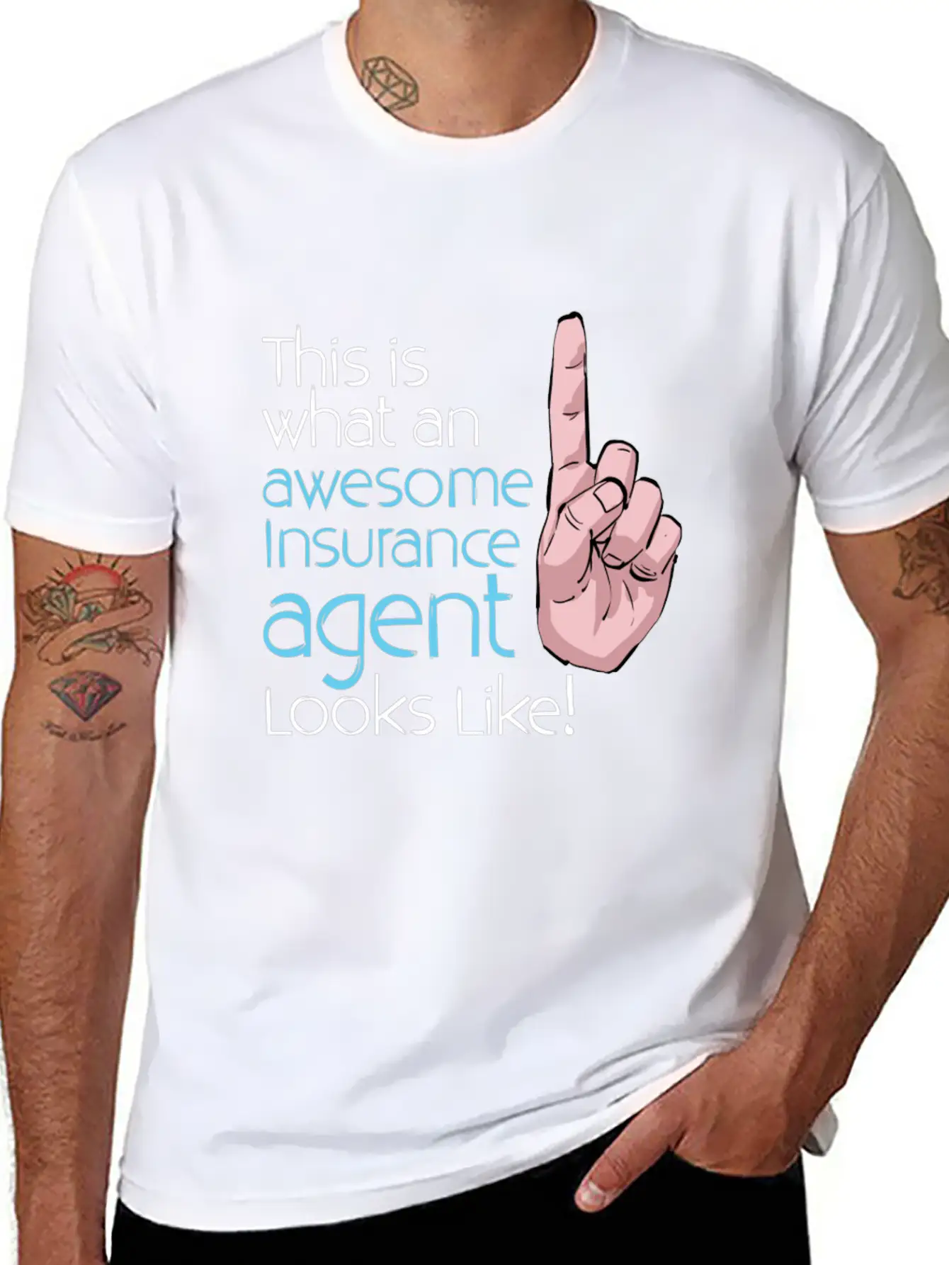 This Is What An Awesome Insurance Agent Looks Stylish Everyday T-Shirt – Unisex Basic Cotton Tee