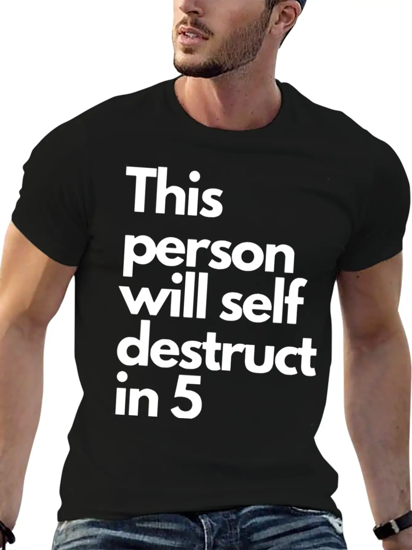 This Message Will Self Destruct In 5 Seconds Classic Fit Graphic Tee For Daily Comfort – Unisex Cotton Shirt