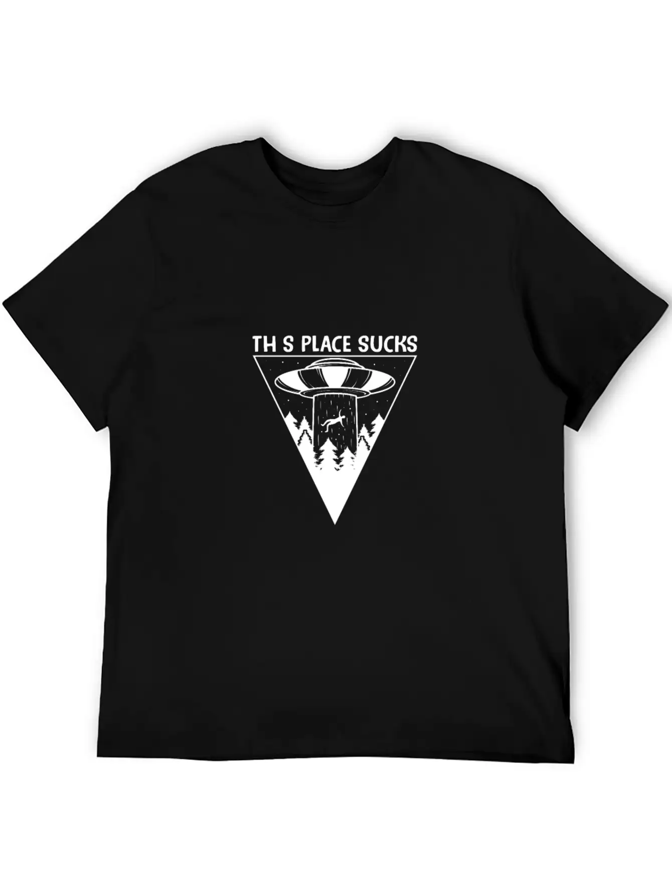 This Place Sucks Alien Science Shirt Design Basic Graphic T-Shirt – Daily Comfort In Soft Cotton
