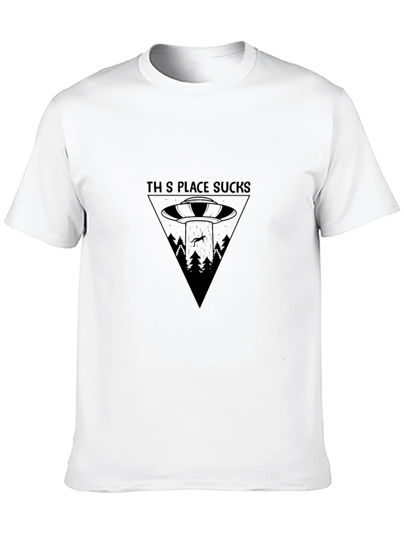 This Place Sucks Alien Science Shirt Design Basic Graphic T-Shirt – Daily Comfort In Soft Cotton