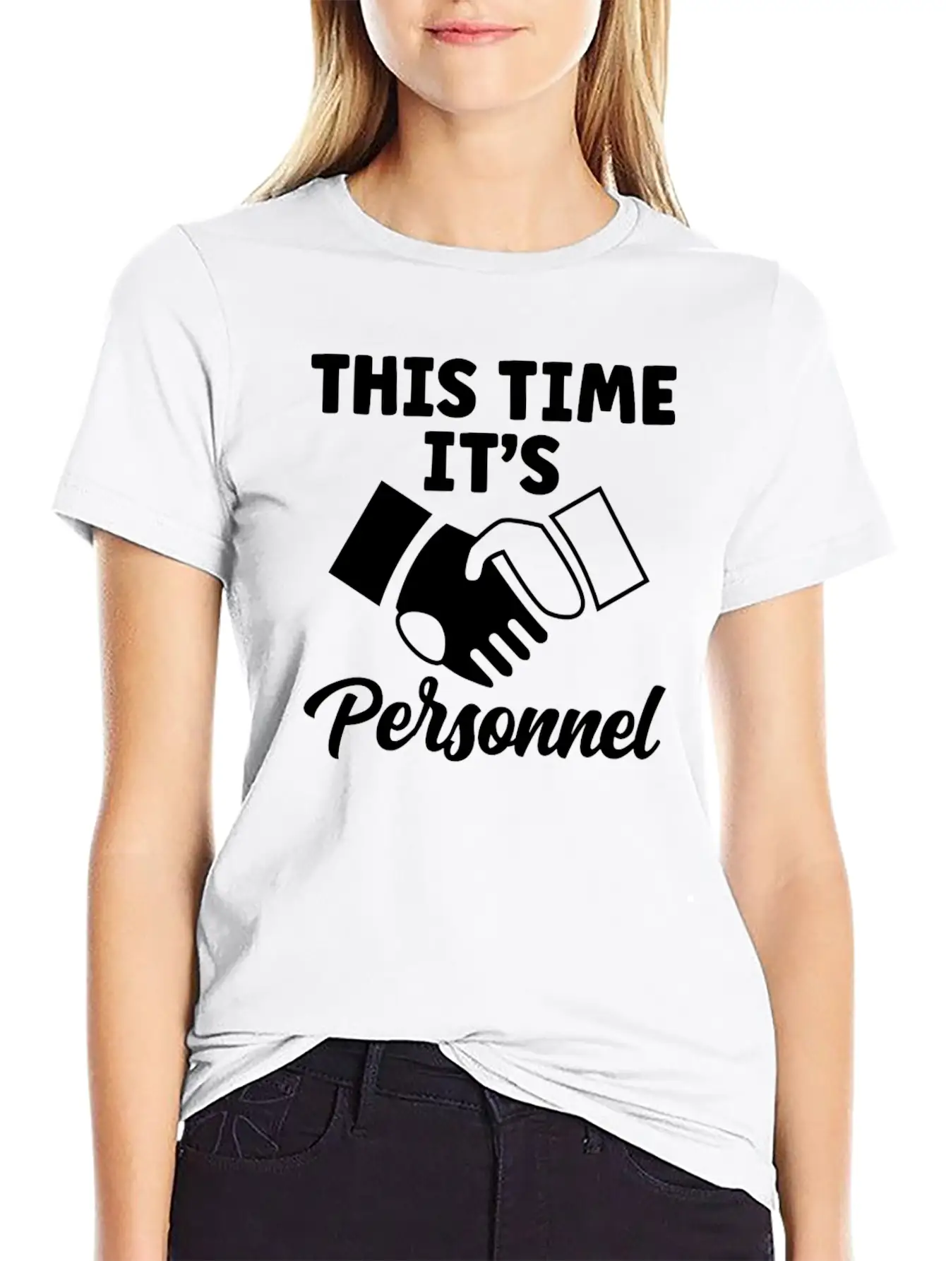 This Time Its Personnel HR Human Resources Manager Lightweight Cotton T-Shirt – Daily Comfort Graphic Shirt