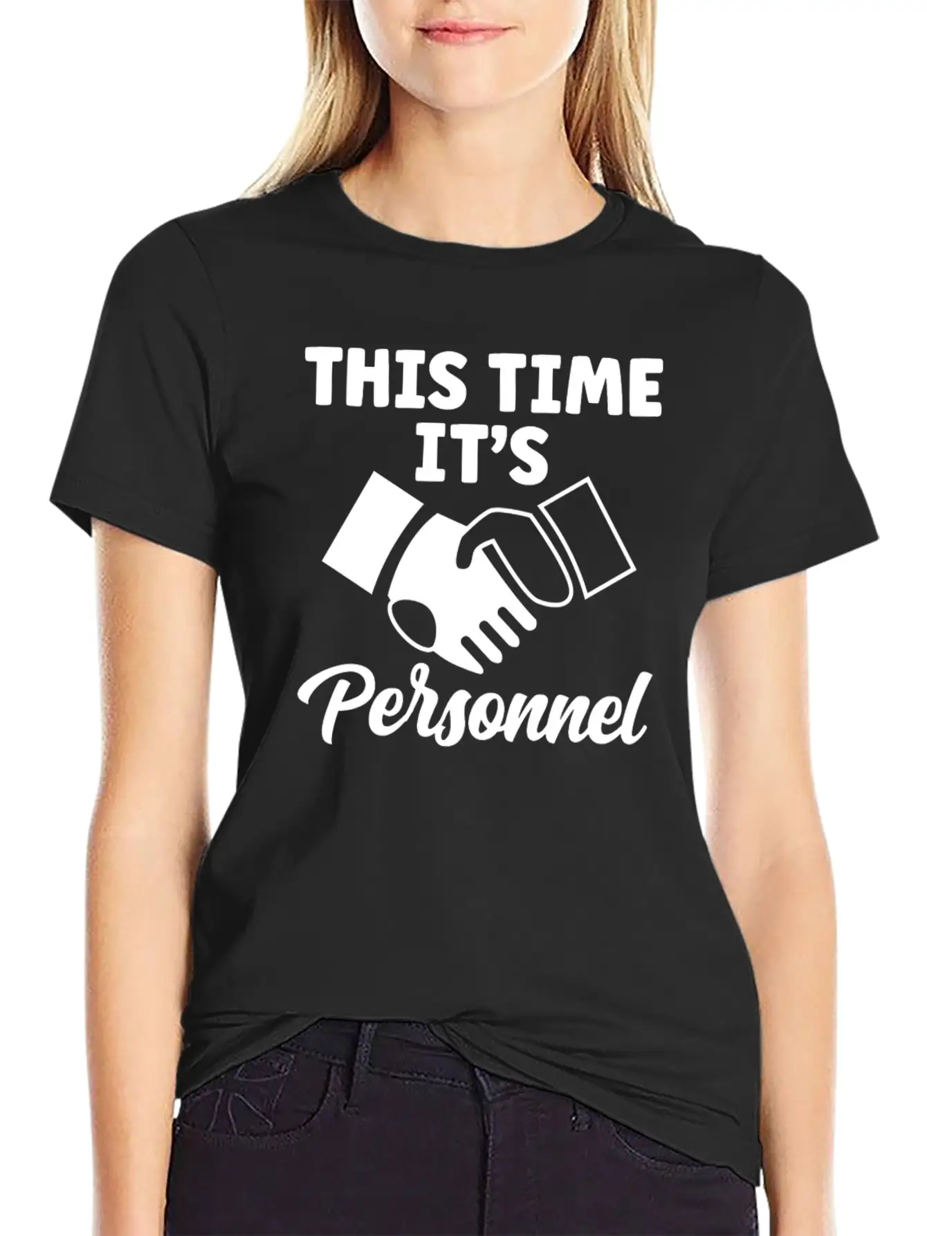 This Time Its Personnel HR Human Resources Manager Lightweight Cotton T-Shirt – Daily Comfort Graphic Shirt