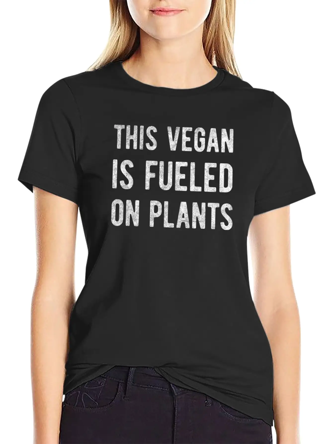This Vegan Is Fueld On Plants Vegetarian Lightweight Cotton T-Shirt – Daily Comfort Graphic Shirt