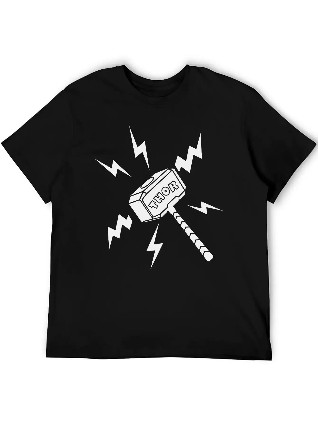Thor Hammer With The Text 'THOR' Unisex Casual T-Shirt – Clean Design For Daily Comfort