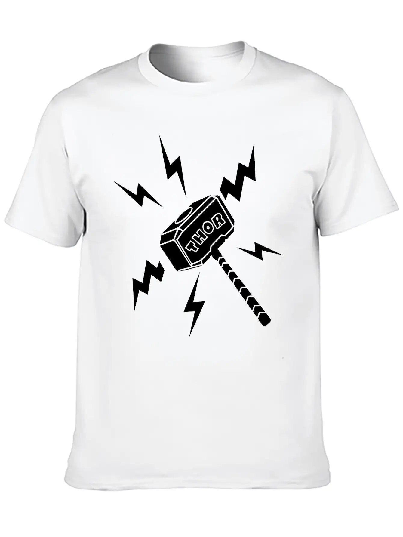 Thor Hammer With The Text 'THOR' Unisex Casual T-Shirt – Clean Design For Daily Comfort