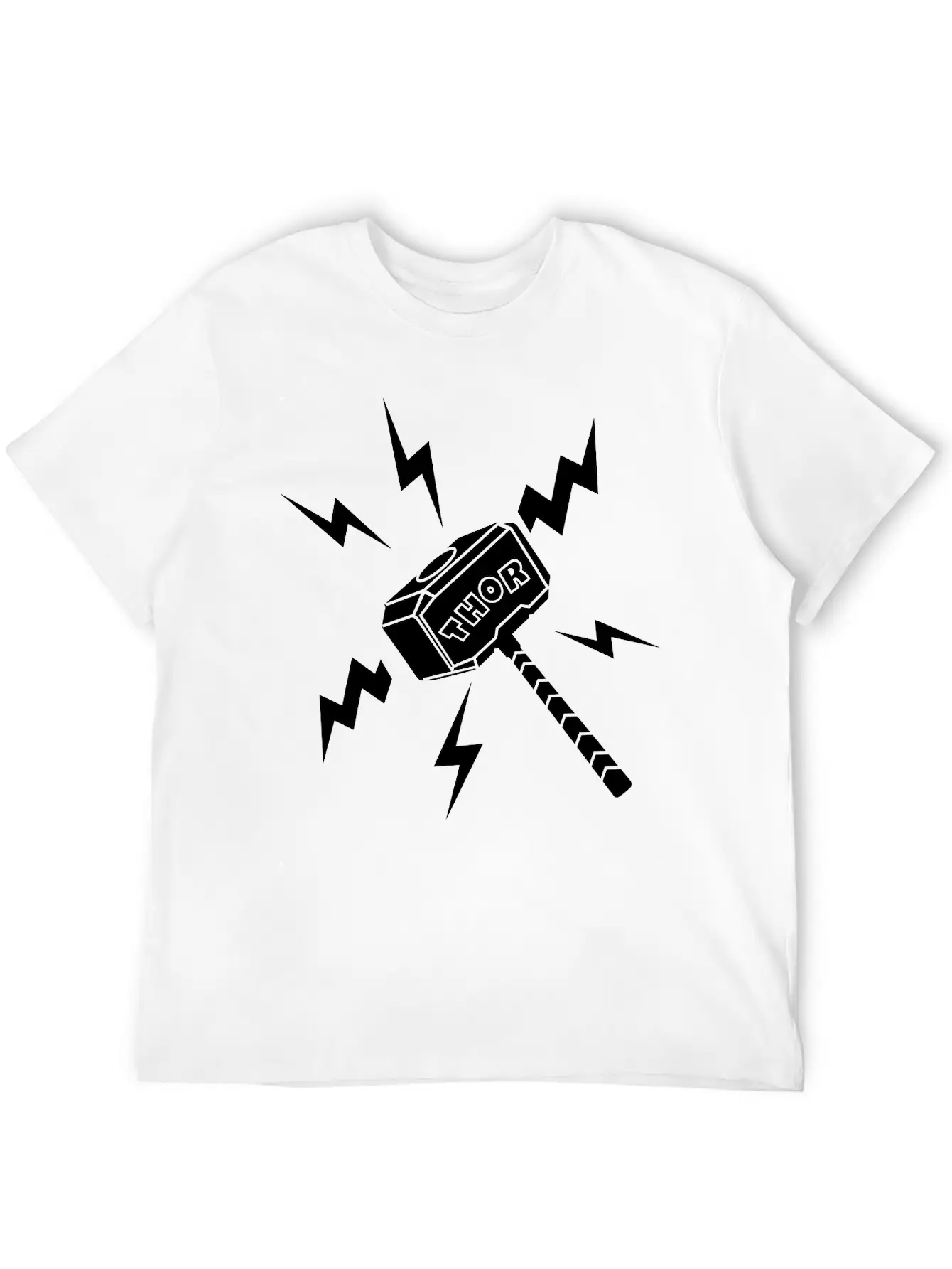 Thor Hammer With The Text 'THOR' Unisex Casual T-Shirt – Clean Design For Daily Comfort