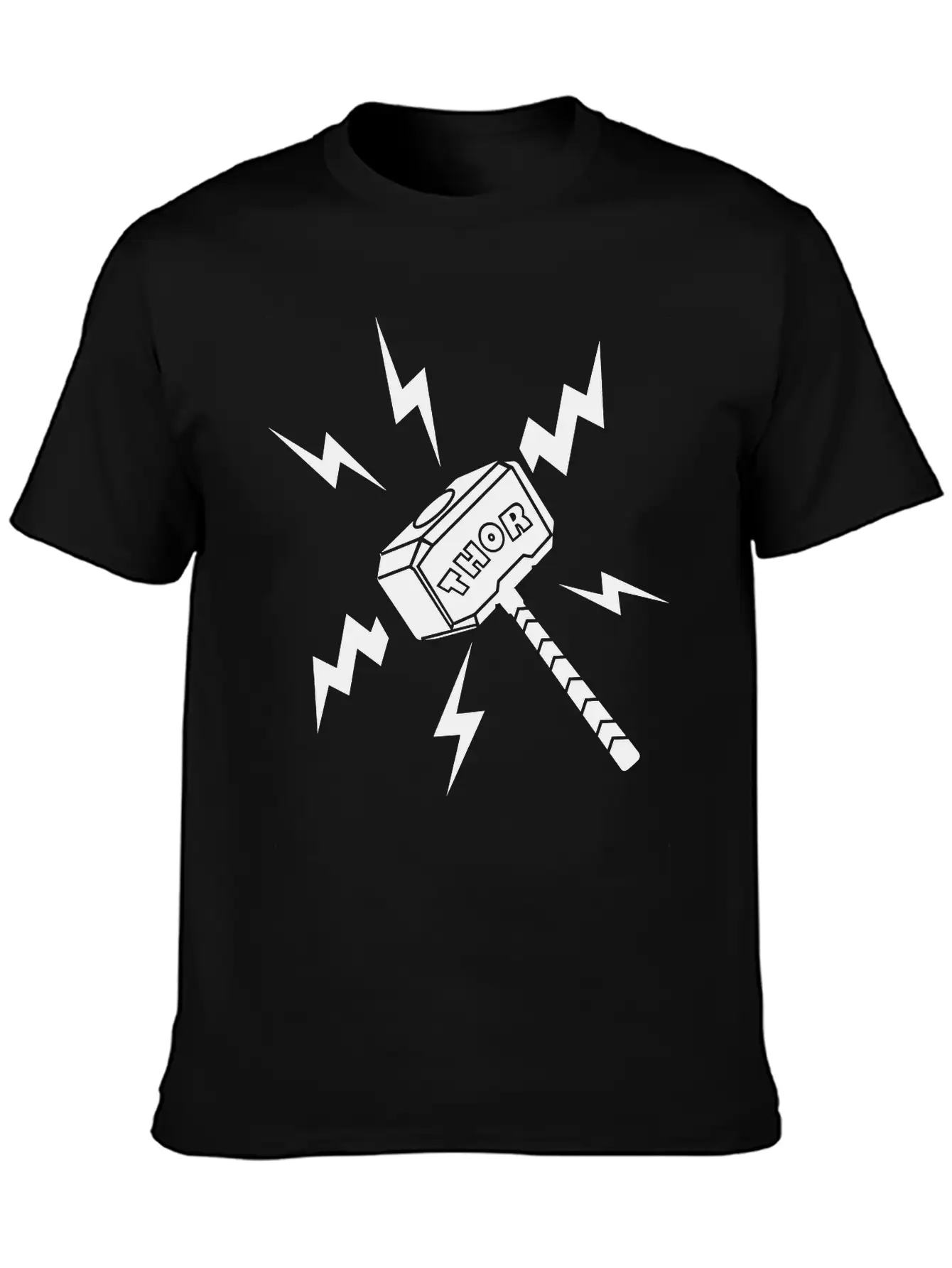 Thor Hammer With The Text 'THOR' Unisex Casual T-Shirt – Clean Design For Daily Comfort