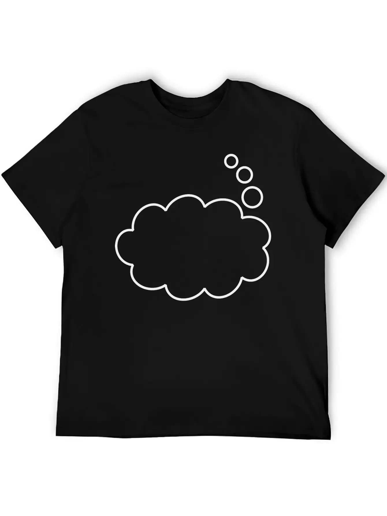 Thought Balloon (outline) Soft Cotton Short Sleeve Tee – Unisex Wardrobe Staple