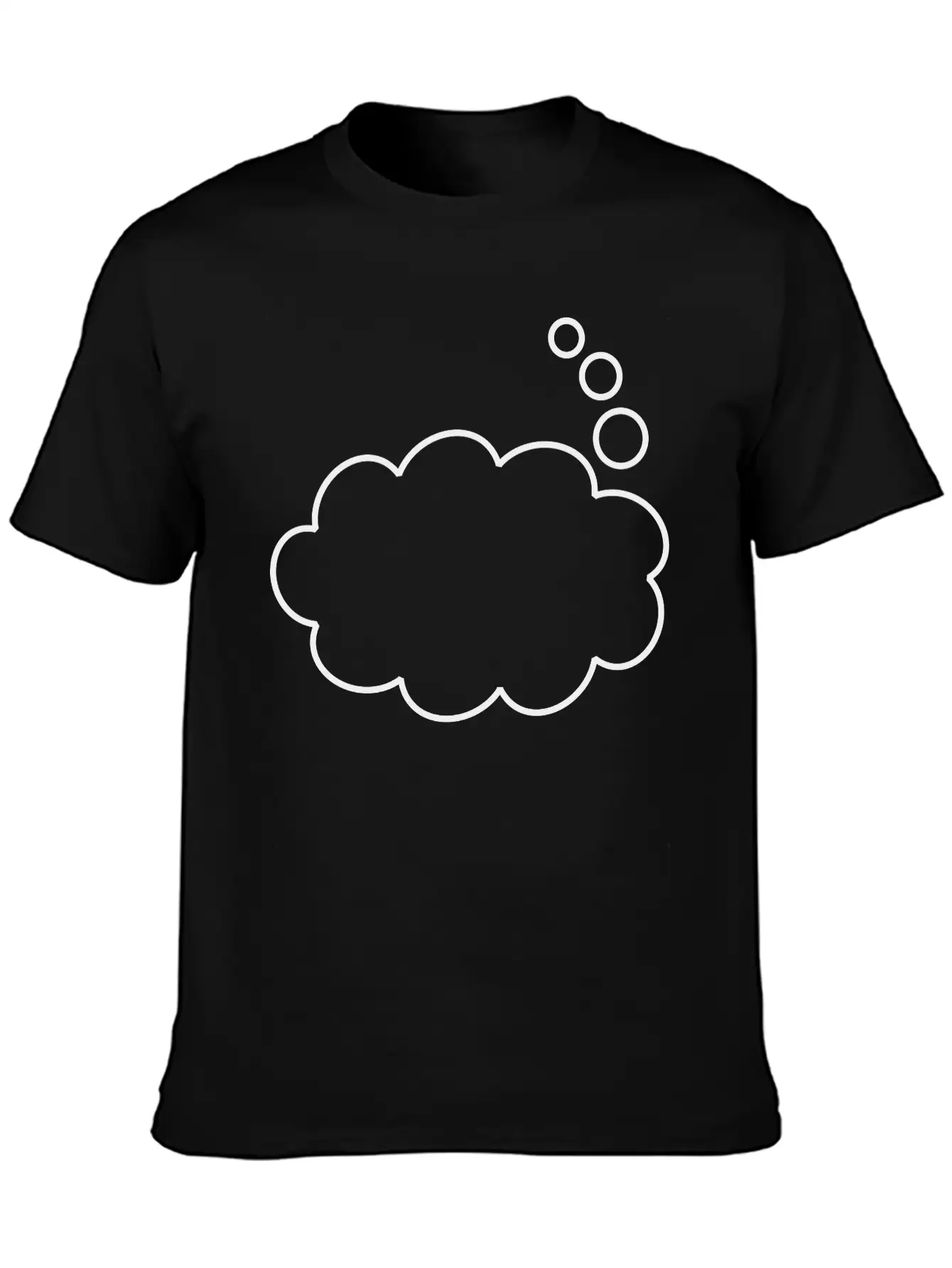 Thought Balloon (outline) Soft Cotton Short Sleeve Tee – Unisex Wardrobe Staple