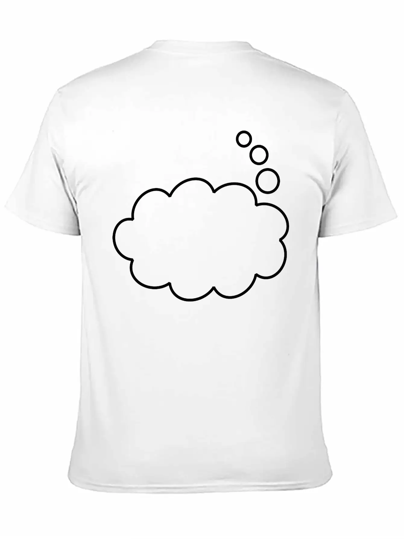 Thought Balloon (outline) Soft Cotton Short Sleeve Tee – Unisex Wardrobe Staple