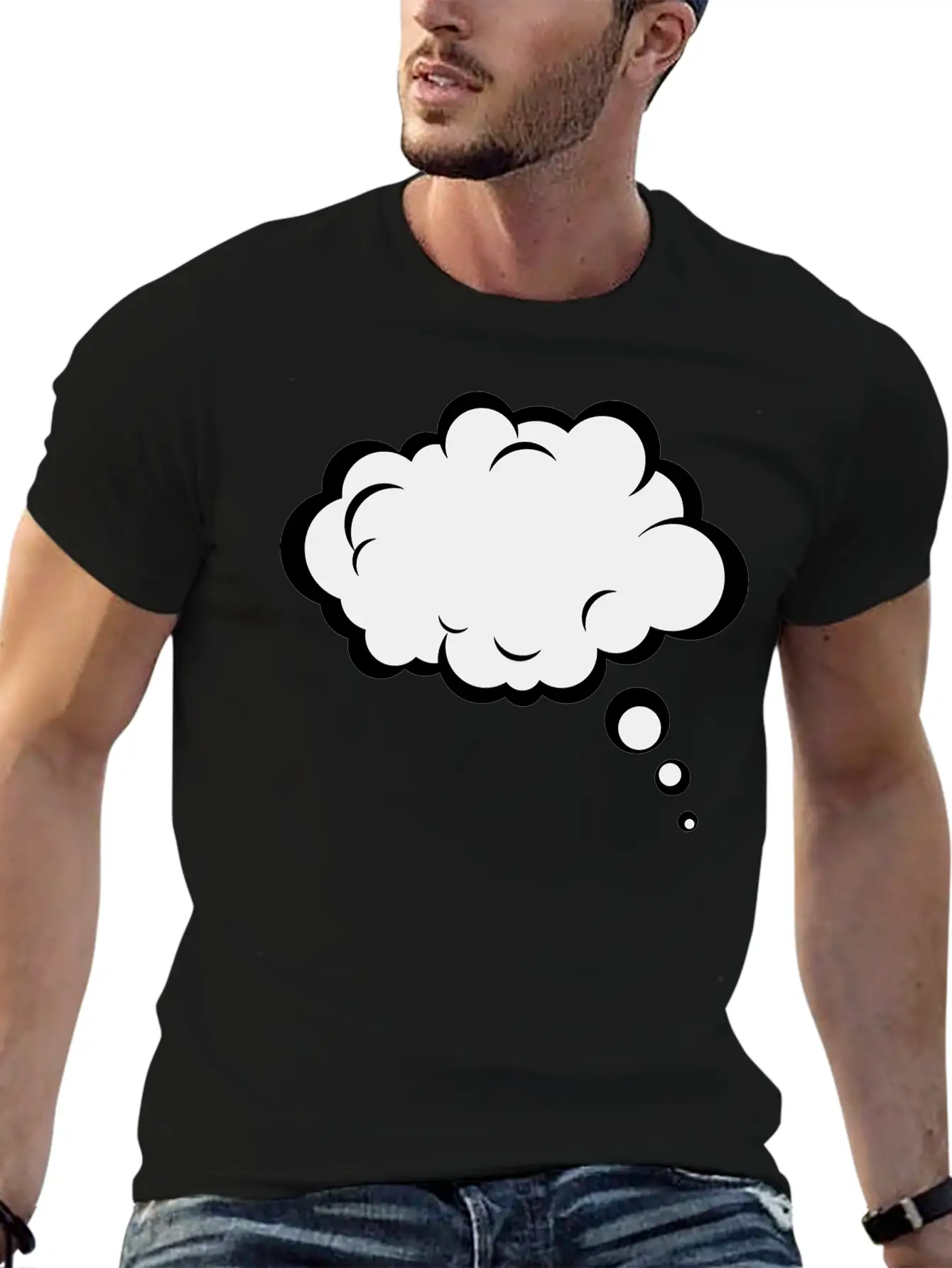 Thought Bubble Essential Cotton Tee For Daily Outfits – Unisex Style