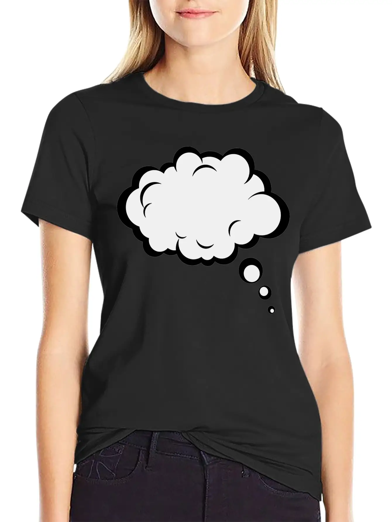 Thought Bubble Essential Cotton Tee For Daily Outfits – Unisex Style