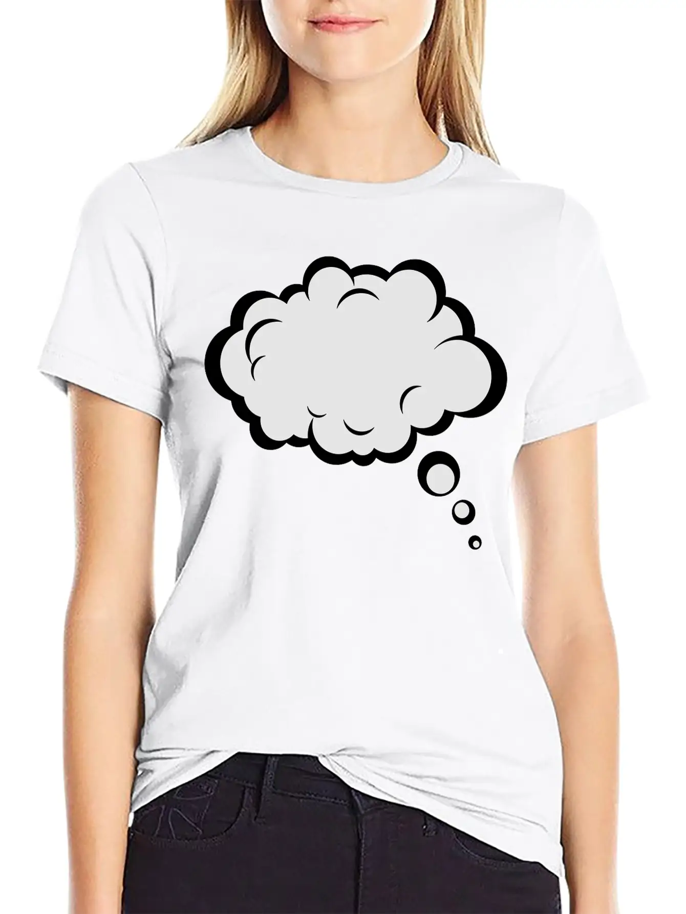 Thought Bubble Essential Cotton Tee For Daily Outfits – Unisex Style