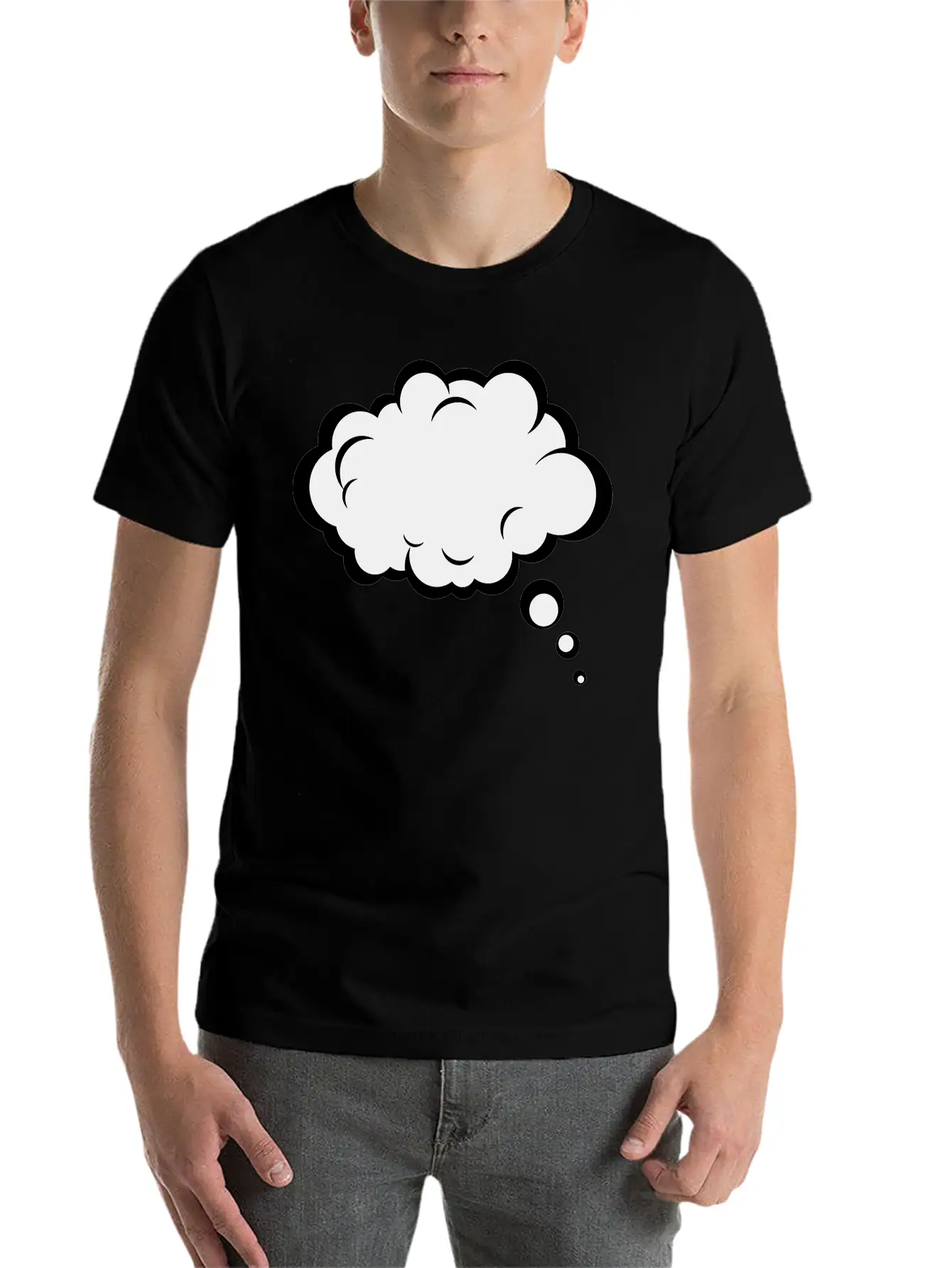 Thought Bubble Essential Cotton Tee For Daily Outfits – Unisex Style