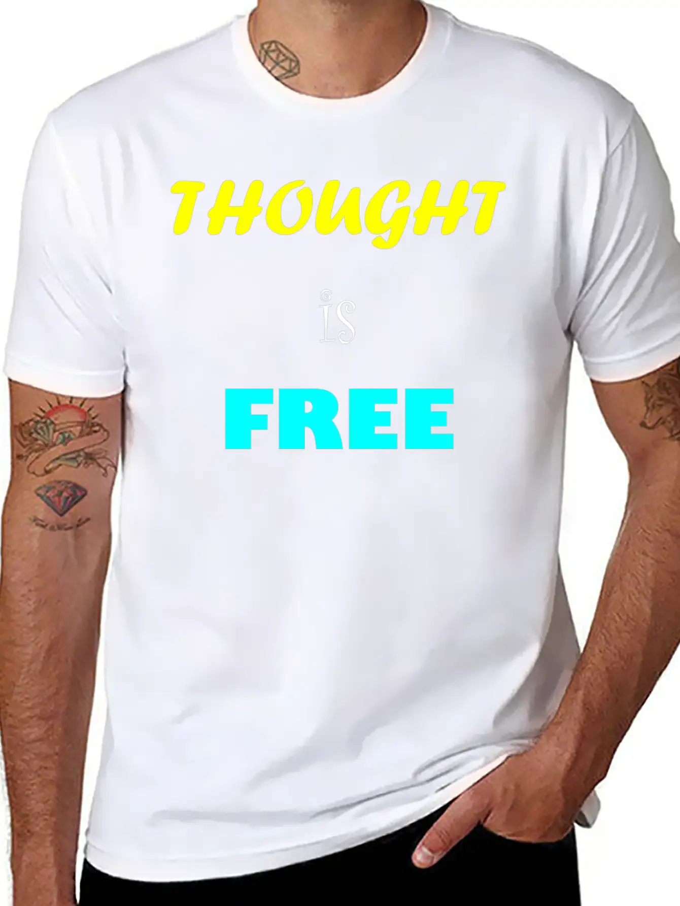 Thought Is Free Unisex Casual T-Shirt ��� Clean Design For Daily Comfort