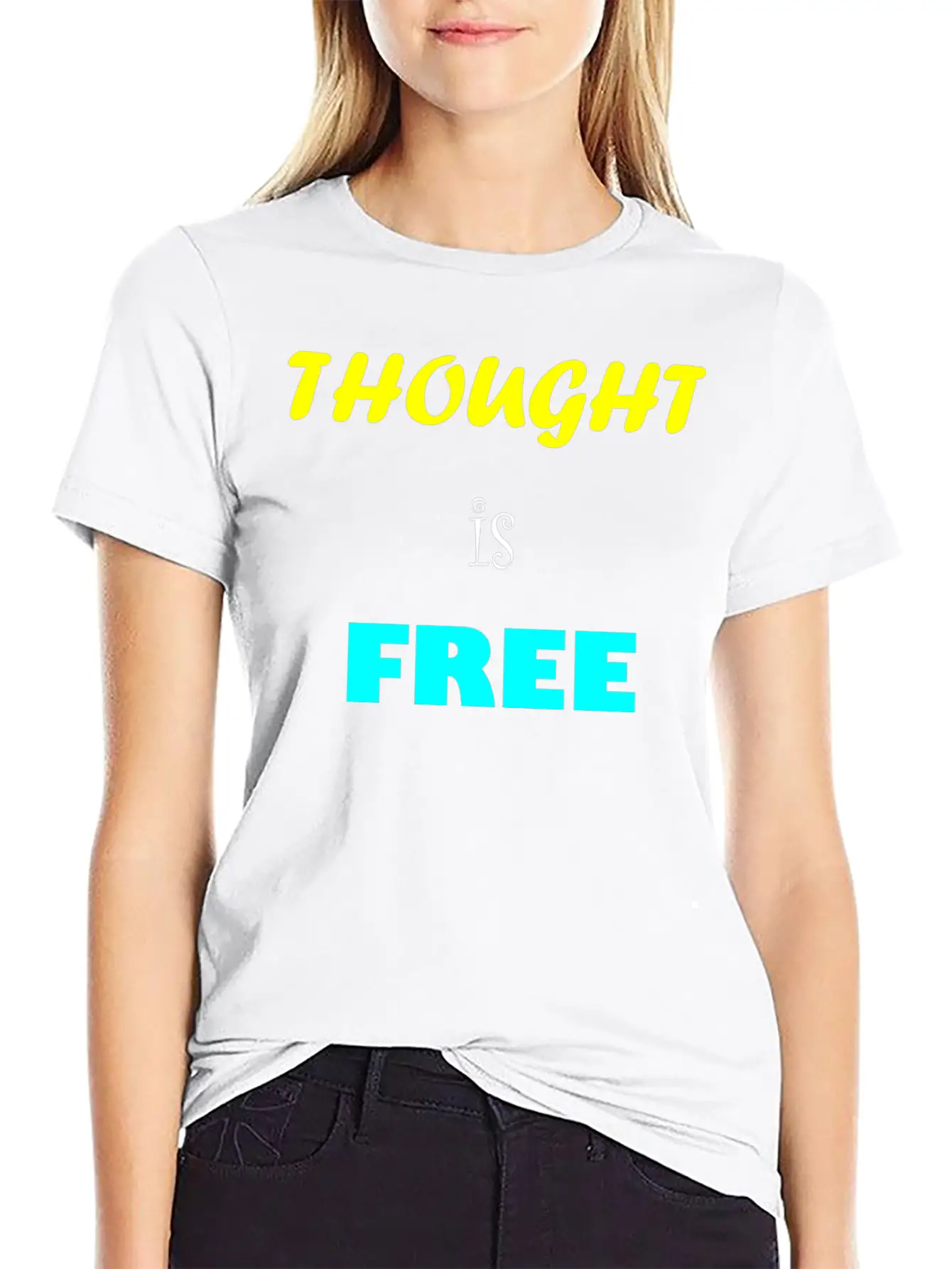 Thought Is Free Unisex Casual T-Shirt ��� Clean Design For Daily Comfort