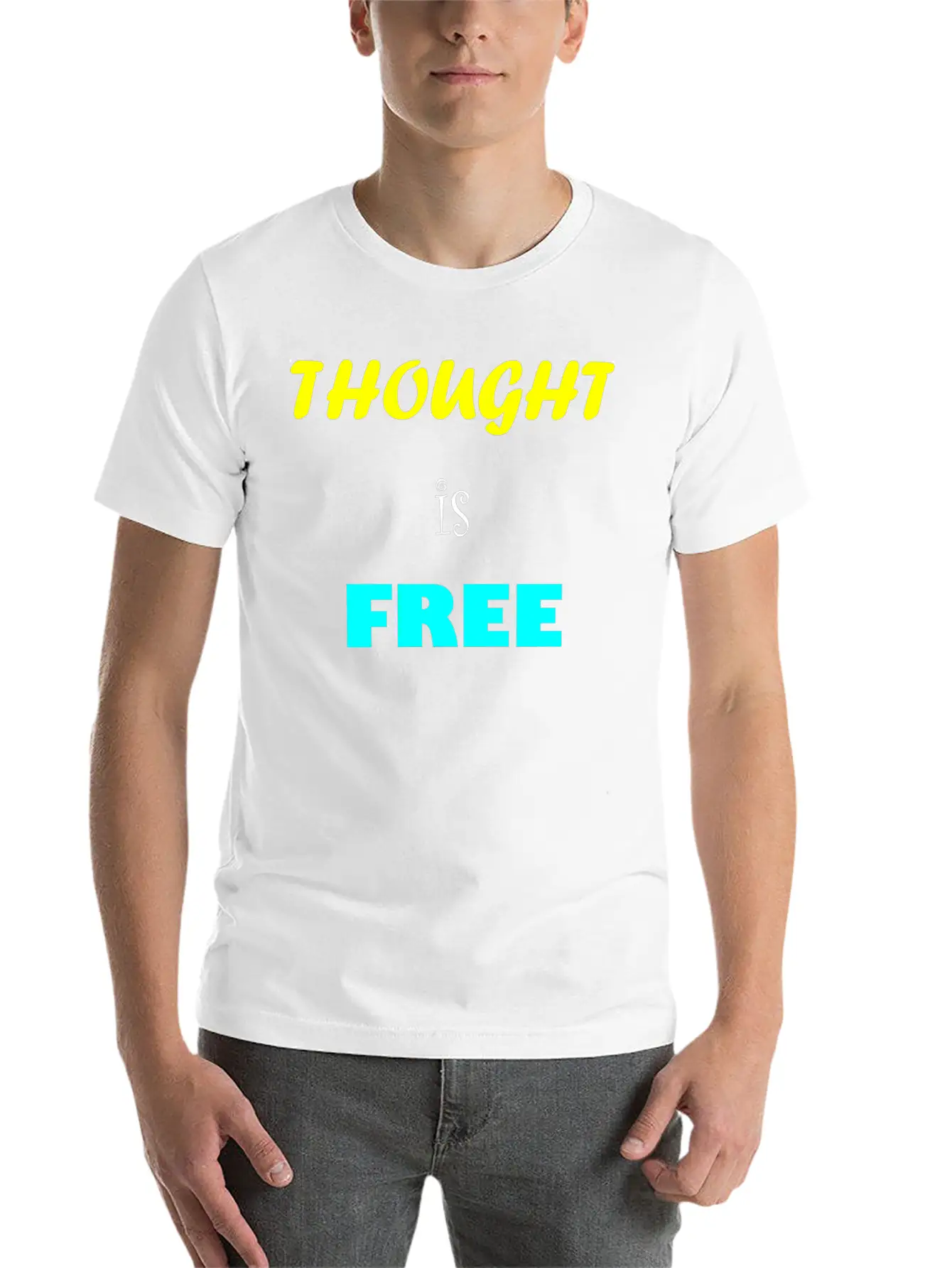 Thought Is Free Unisex Casual T-Shirt ��� Clean Design For Daily Comfort