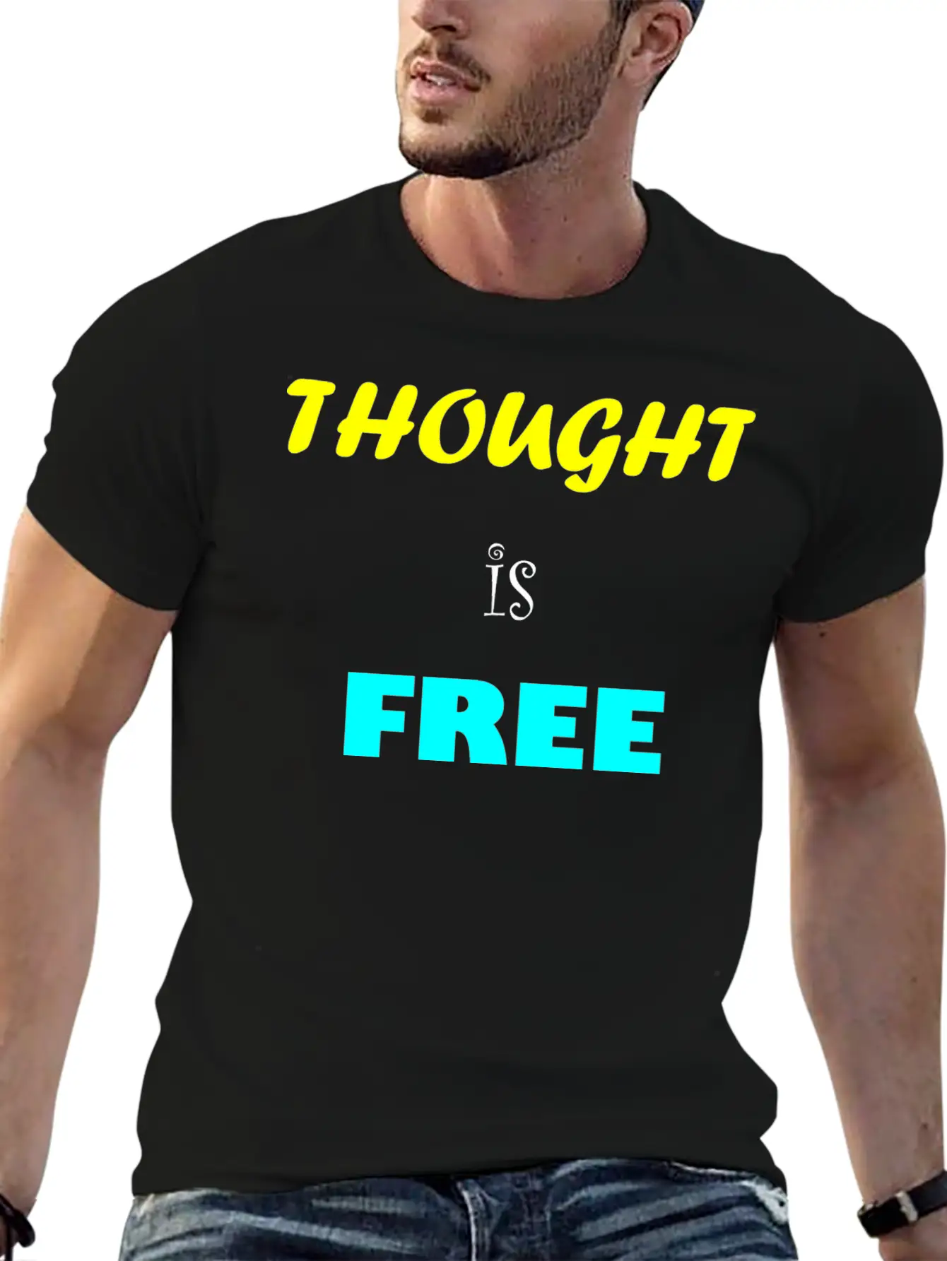 Thought Is Free Unisex Casual T-Shirt ��� Clean Design For Daily Comfort