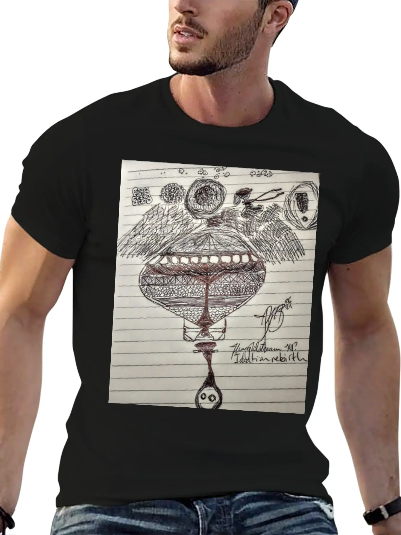 Thoughtstream 12 Lightweight Cotton T-Shirt – Daily Comfort Graphic Shirt
