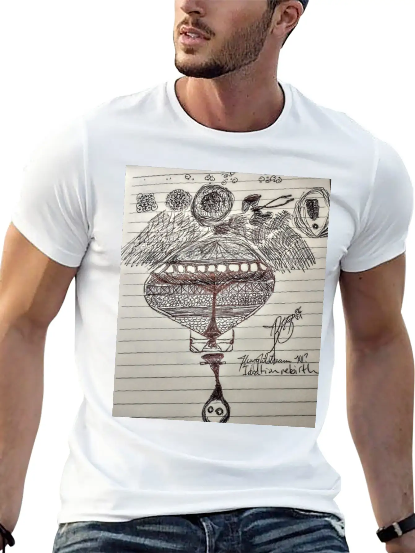 Thoughtstream 12 Lightweight Cotton T-Shirt – Daily Comfort Graphic Shirt