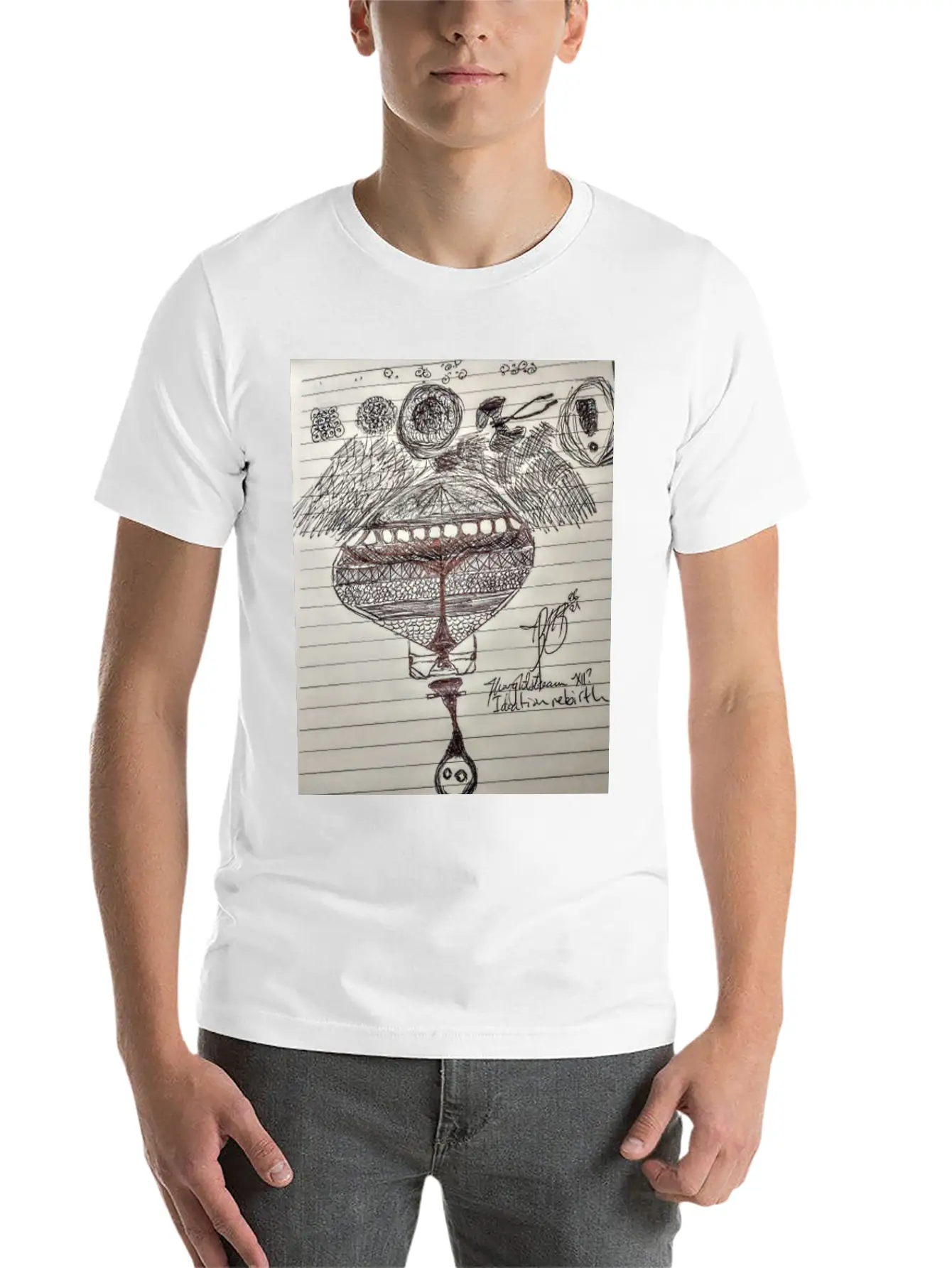 Thoughtstream 12 Lightweight Cotton T-Shirt – Daily Comfort Graphic Shirt