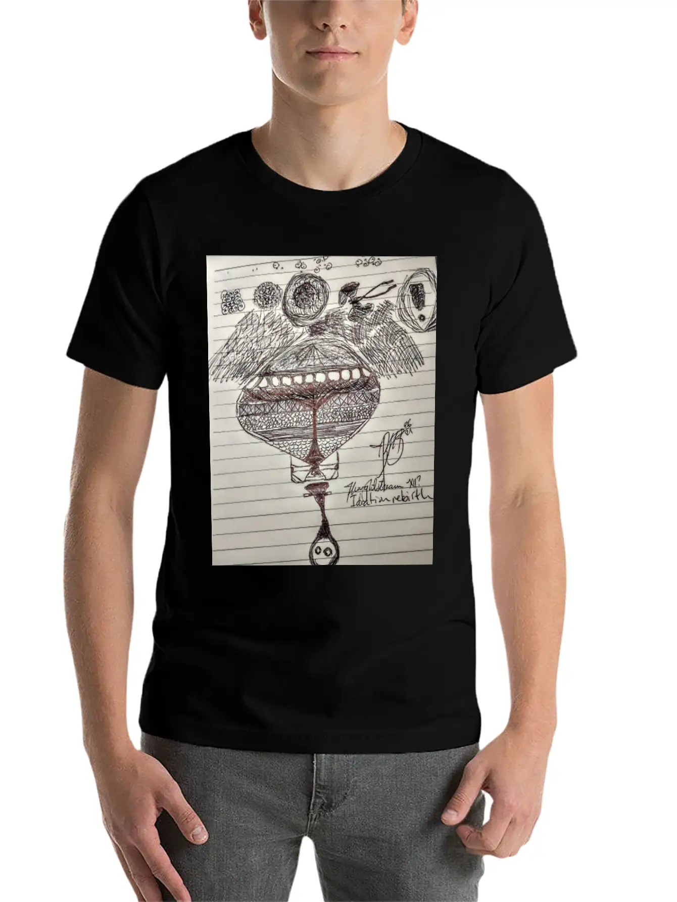 Thoughtstream 12 Lightweight Cotton T-Shirt – Daily Comfort Graphic Shirt