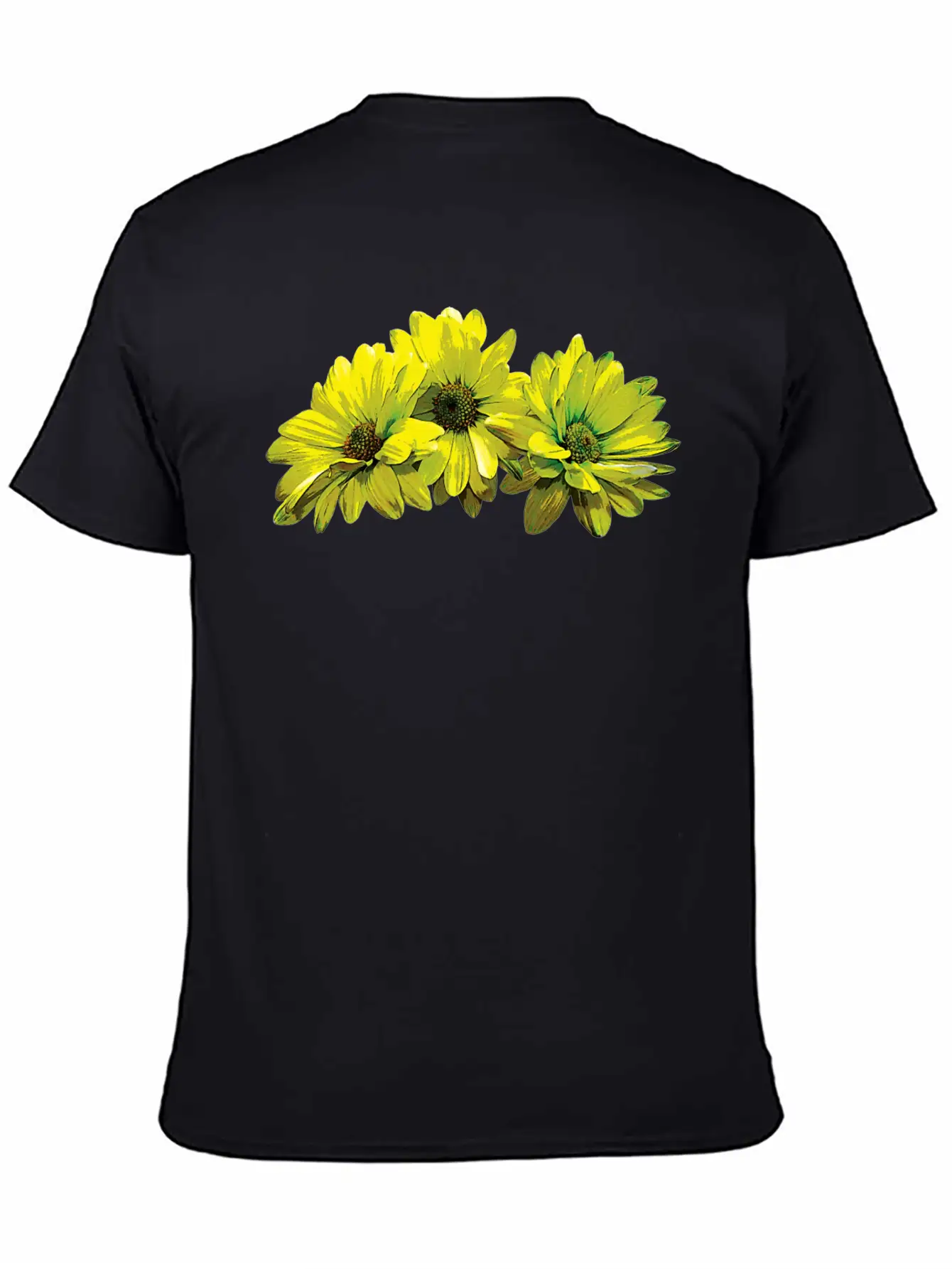 Three Yellow Daisies Essential Cotton Tee For Daily Outfits – Unisex Style