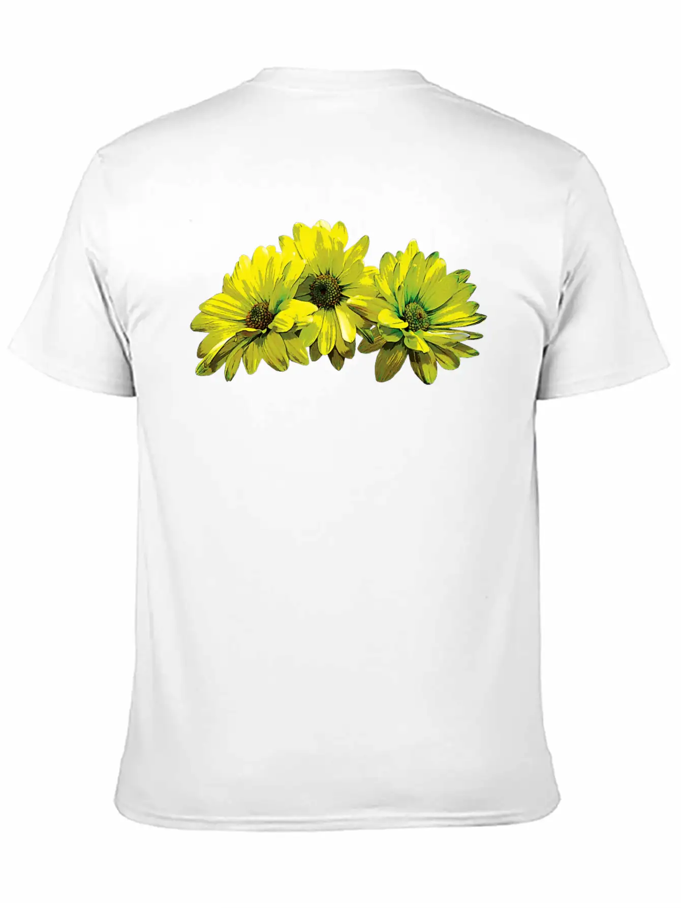 Three Yellow Daisies Essential Cotton Tee For Daily Outfits – Unisex Style