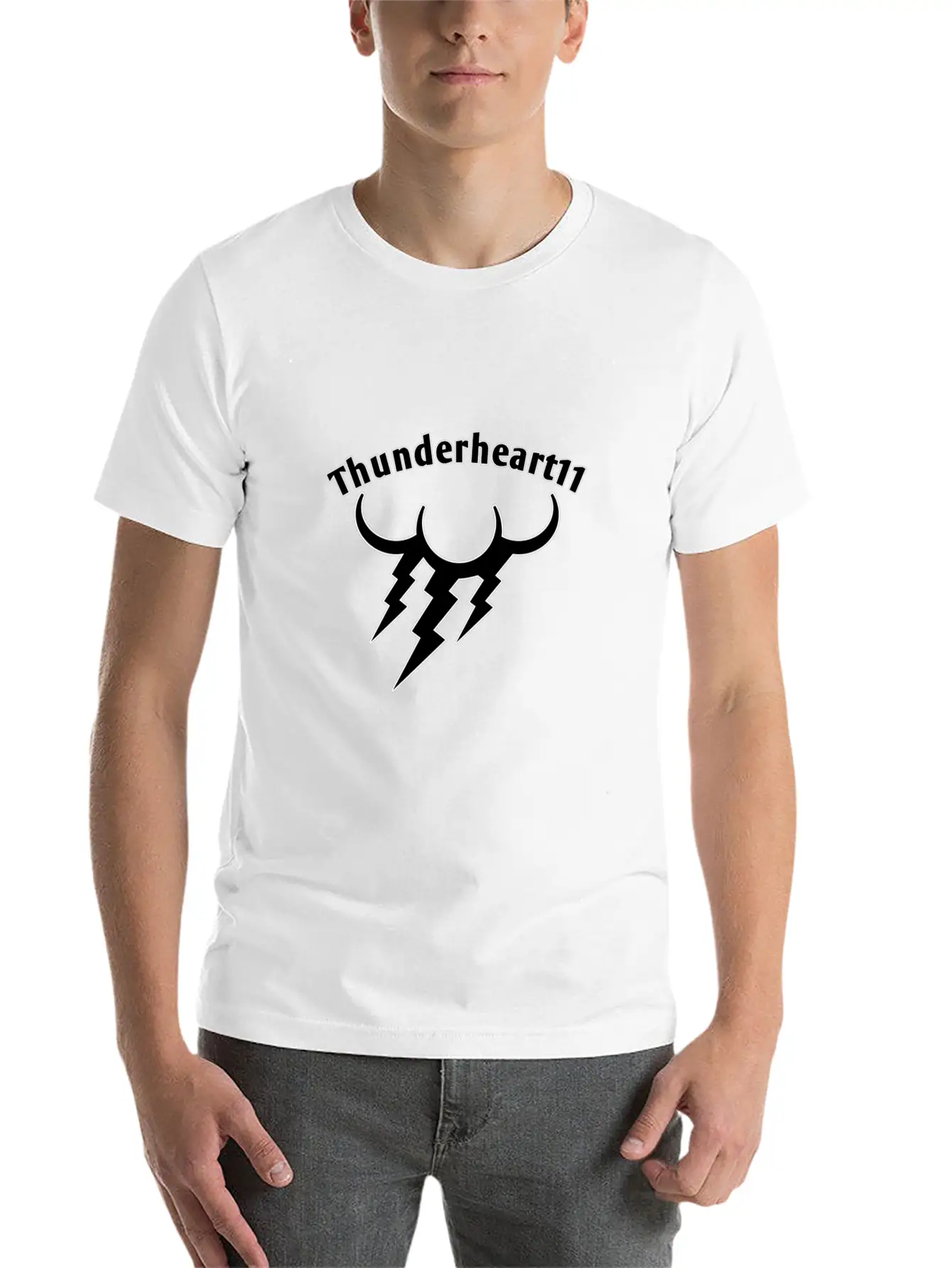 Thunder Black Essential Cotton Tee For Daily Outfits – Unisex Style