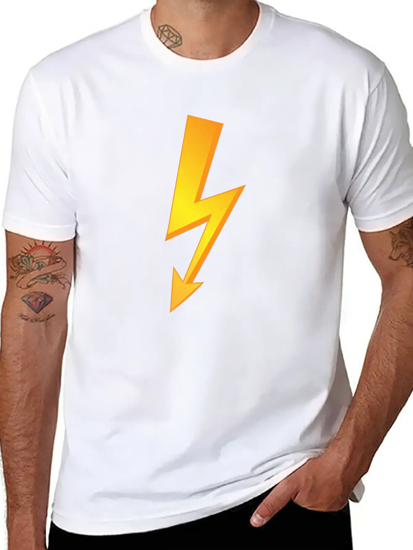 Thunder Lighting Lightweight Cotton T-Shirt – Daily Comfort Graphic Shirt