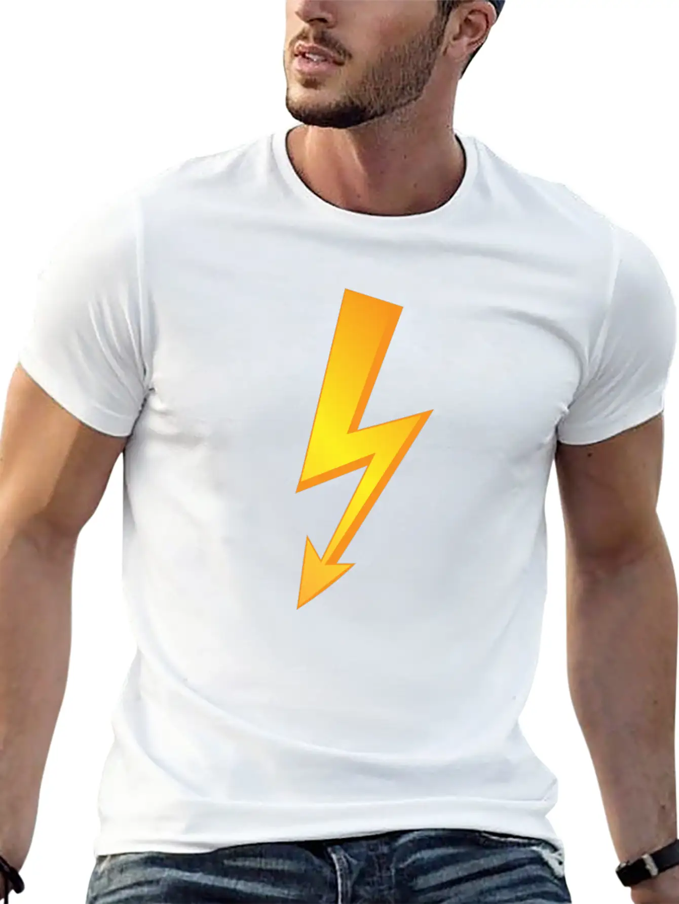 Thunder Lighting Lightweight Cotton T-Shirt – Daily Comfort Graphic Shirt