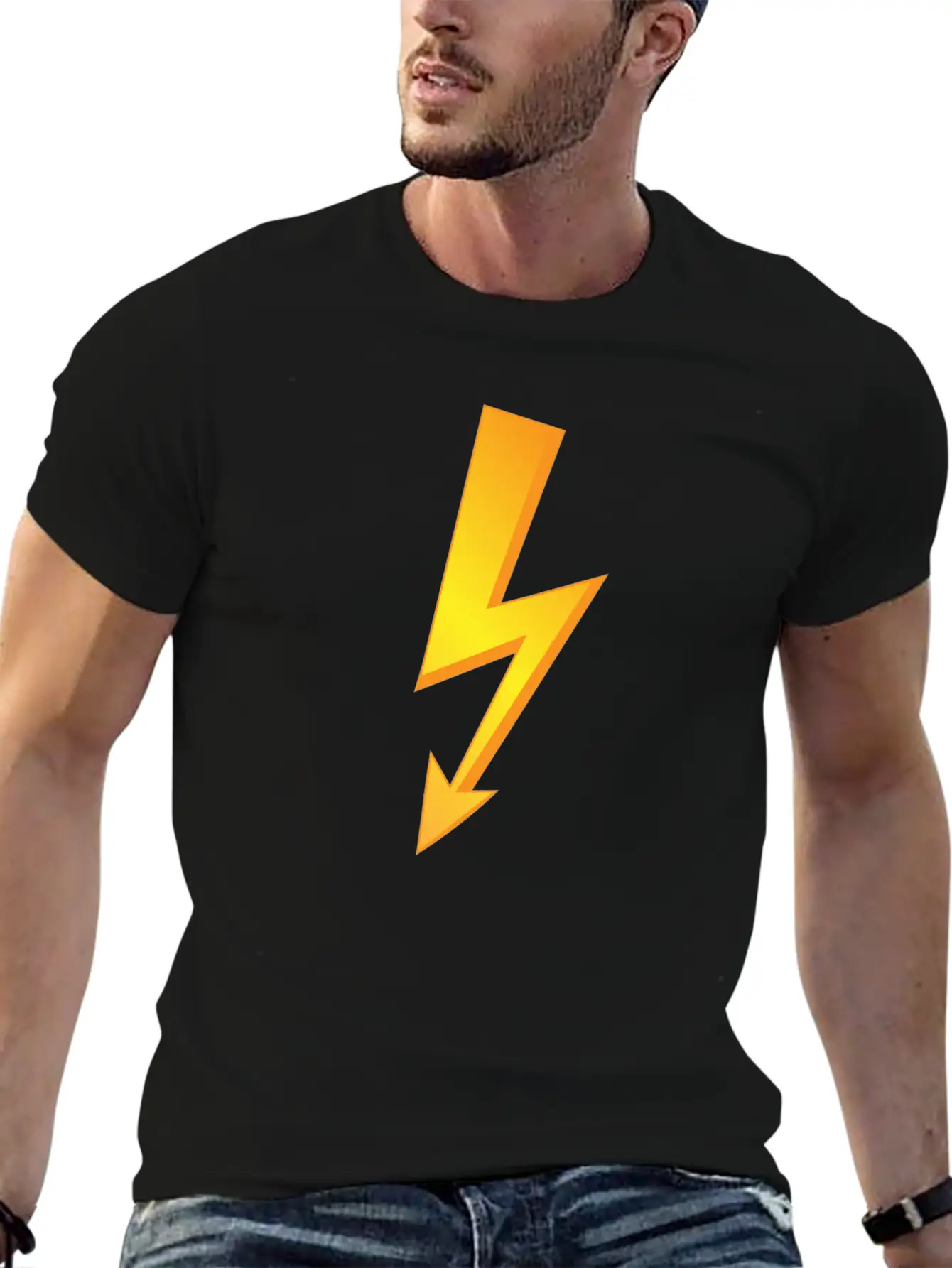 Thunder Lighting Lightweight Cotton T-Shirt – Daily Comfort Graphic Shirt