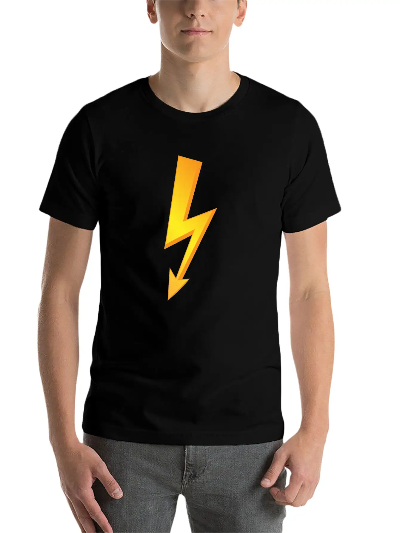 Thunder Lighting Lightweight Cotton T-Shirt – Daily Comfort Graphic Shirt
