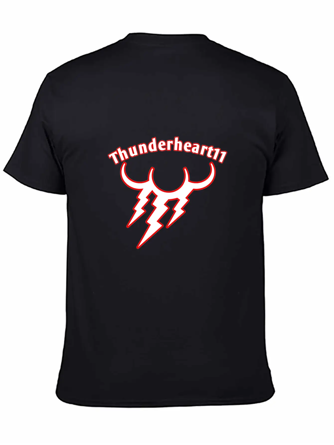 Thunder Red/White Logo Basic Graphic T-Shirt – Daily Comfort In Soft Cotton