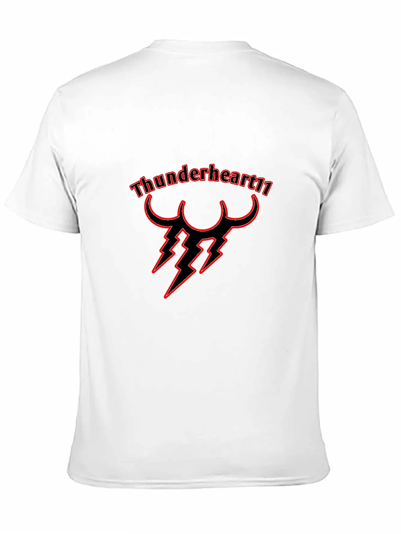 Thunder Red/White Logo Basic Graphic T-Shirt – Daily Comfort In Soft Cotton