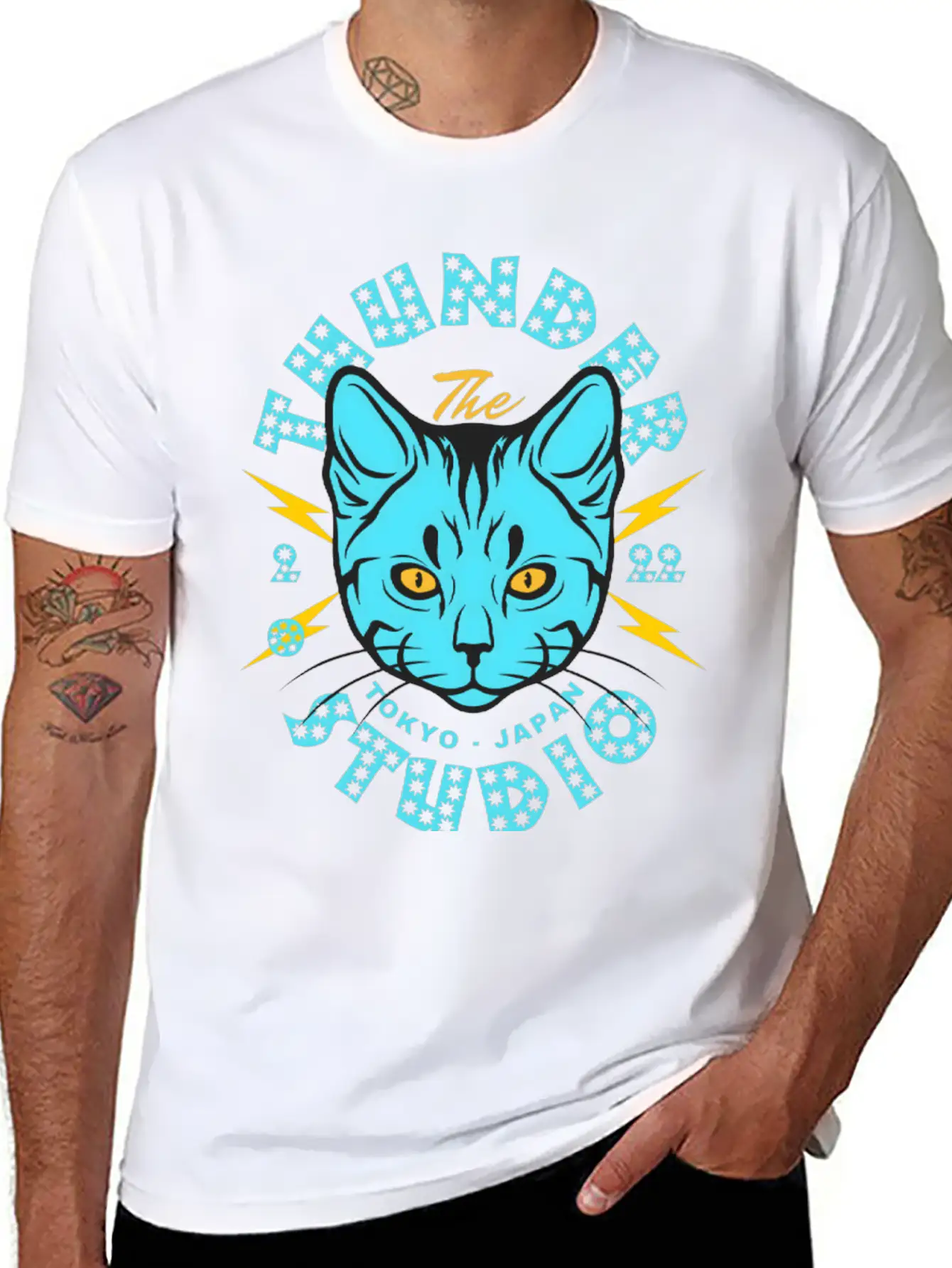 Thunder Studio T-Shirt Design Unisex Casual T-Shirt – Clean Design For Daily Comfort