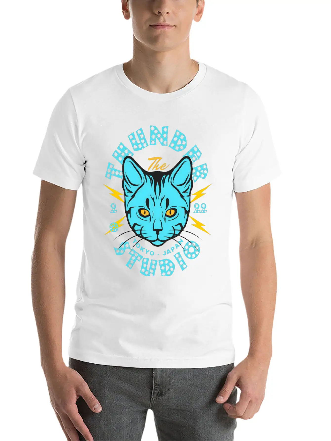 Thunder Studio T-Shirt Design Unisex Casual T-Shirt – Clean Design For Daily Comfort